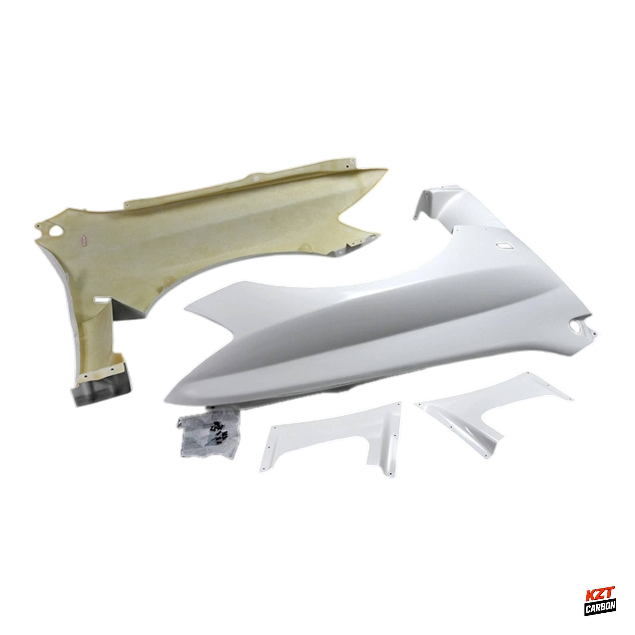For Mitsubishi Evolution EVO 8 9 VRS Style Fiberglass Front Vented Fender Pair
