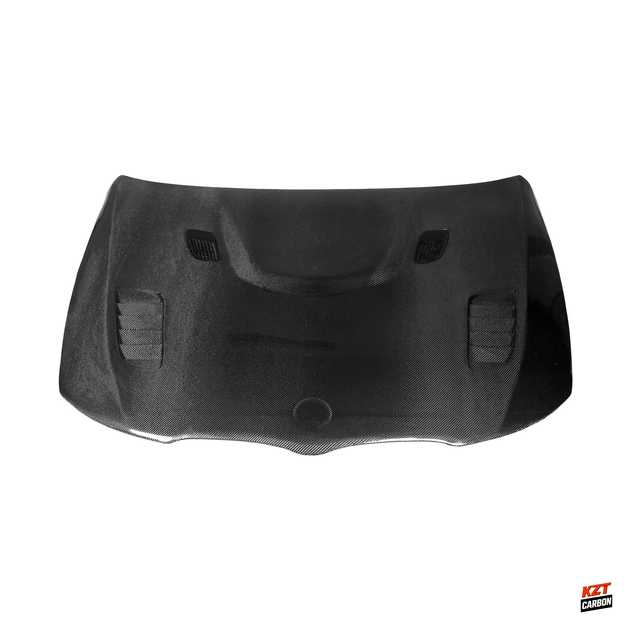 For BMW 3 Series E90 2005-08 Sedan Carbon V Style Front Vented Cooling Hood