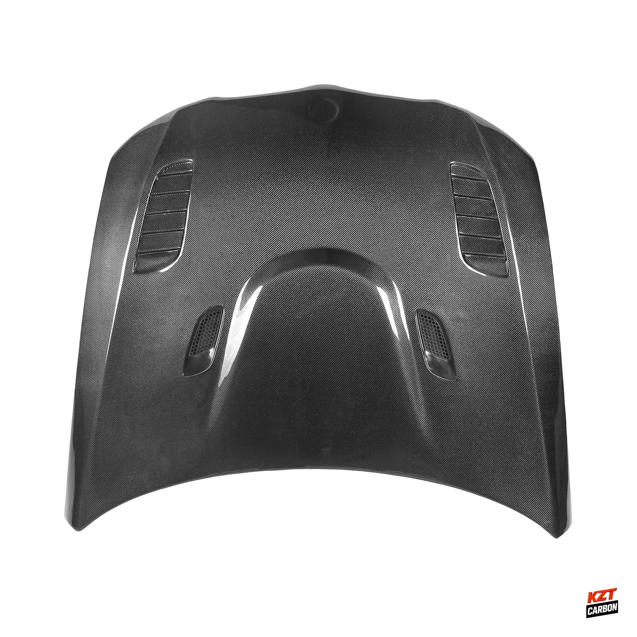For BMW 3 Series E90 2005-08 Sedan Carbon V Style Front Vented Cooling Hood