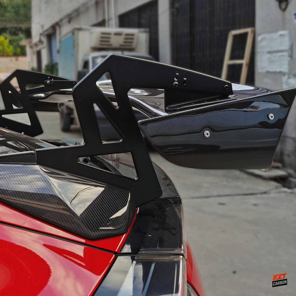 For Honda Civic Type R FK8 17-21 Plain Carbon SPN Style Rear Trunk GT Spoiler