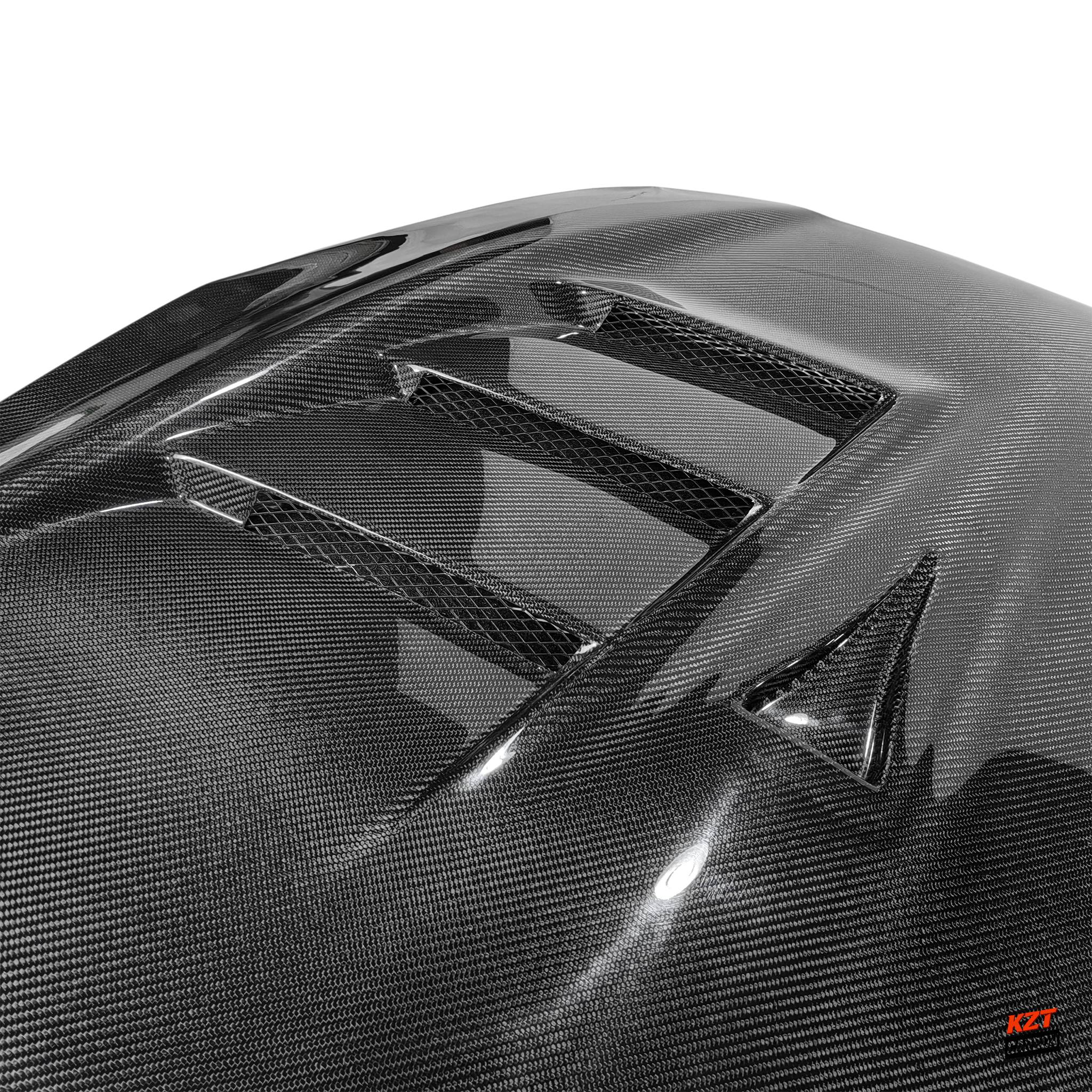 For Nissan GTR R35 Coupe 13-24 Carbon Fiber TS Style Front Vented Cooling Hood