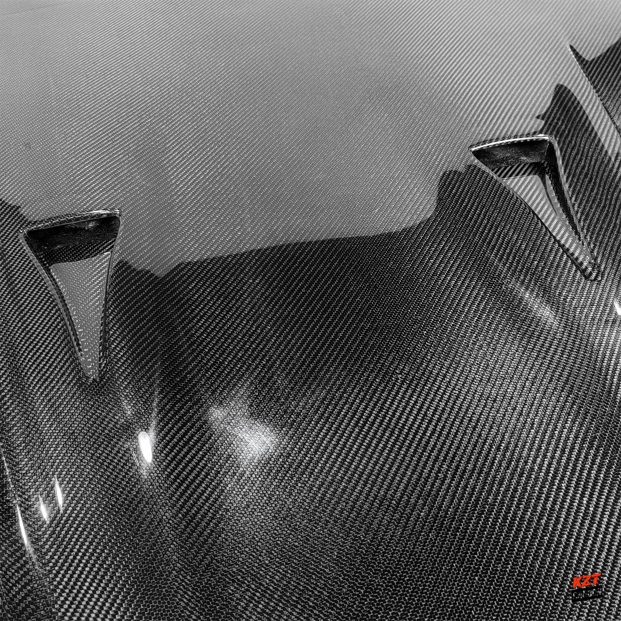 For Nissan GTR R35 Coupe 13-24 Carbon Fiber TS Style Front Vented Cooling Hood