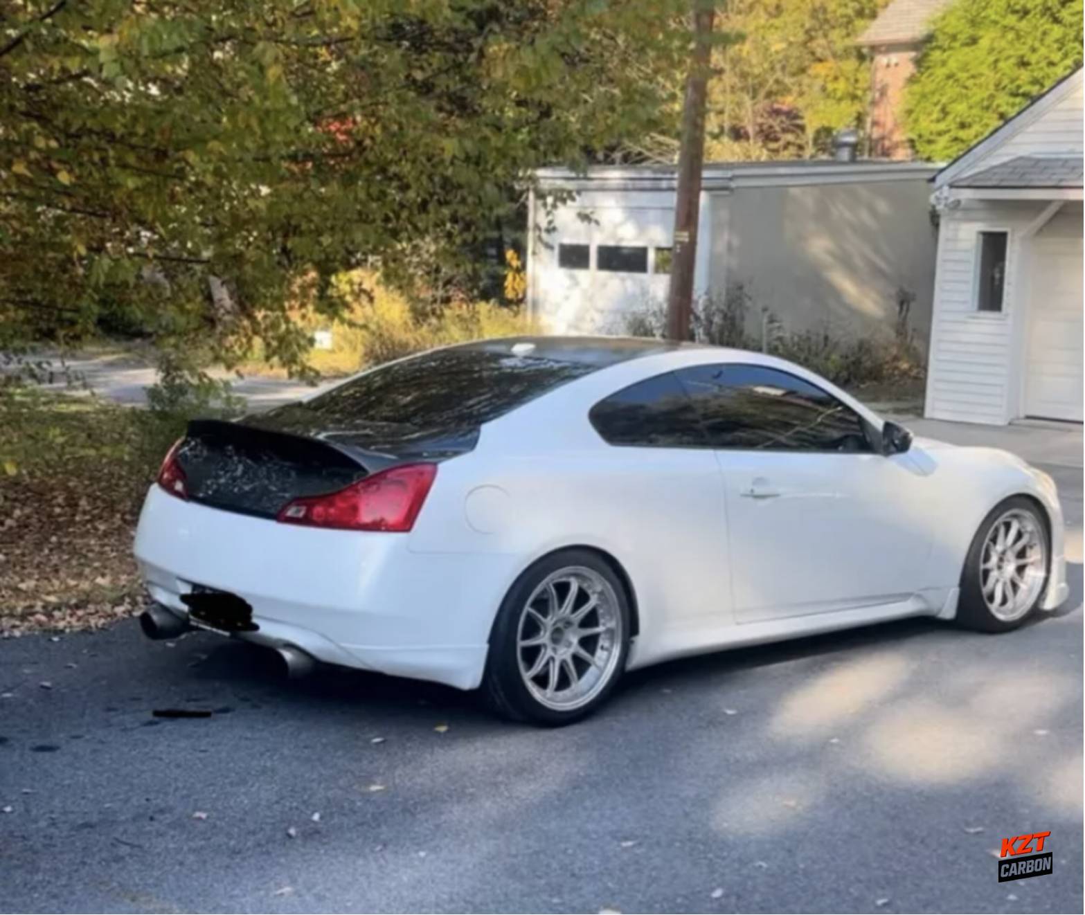 For Infiniti G37 Q40 2 Door Coupe 08-13 Carbon DC Style Rear Trunk (No Camera Hole)