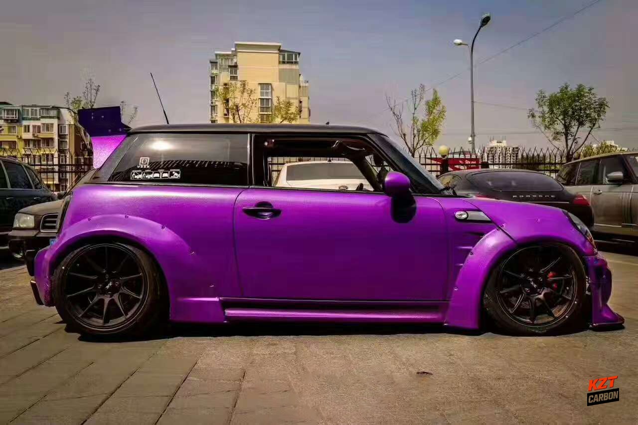 For Mini R56 3D Hatchback 06-13 Fiberglass Unpaint L Style Wide Body Kits 19pcs