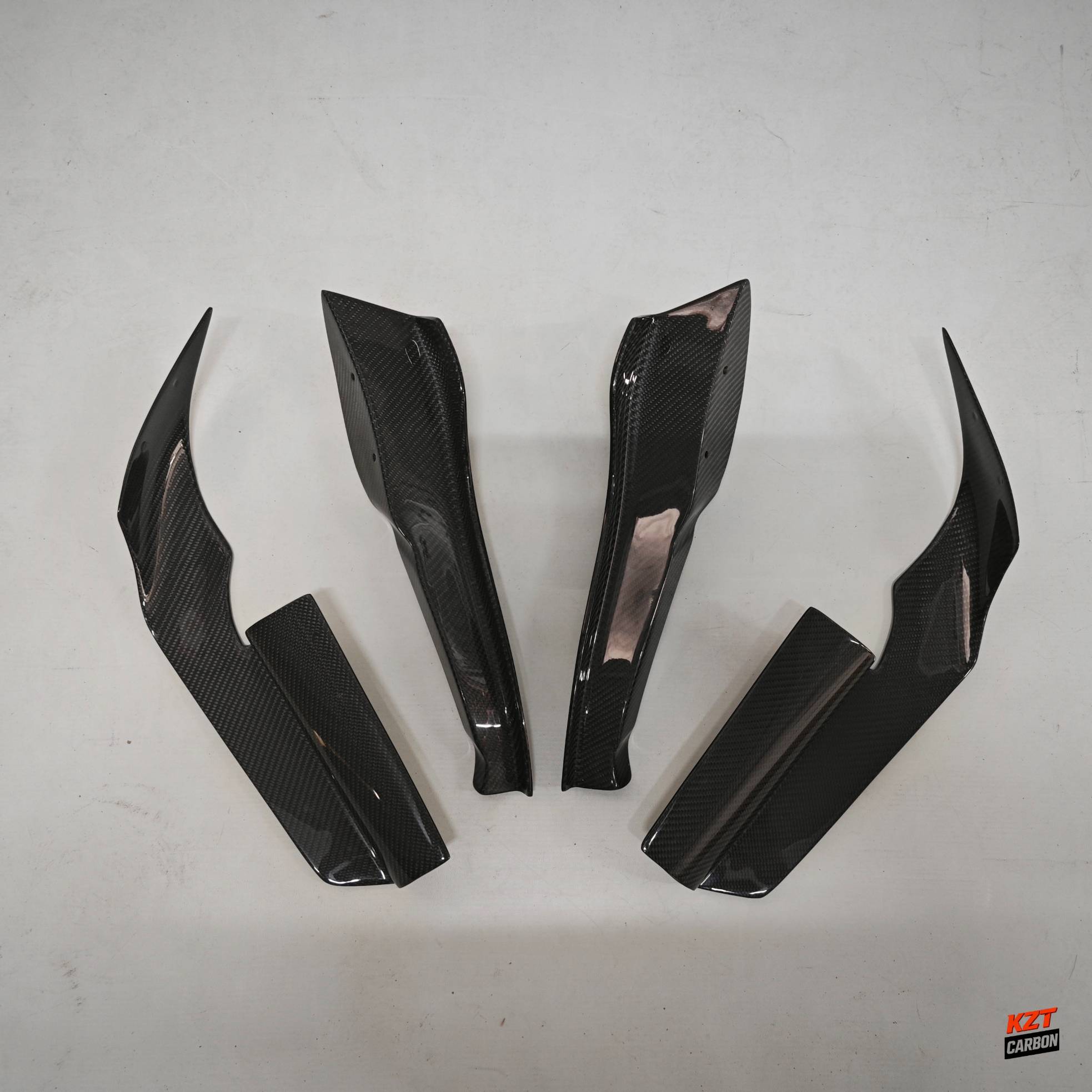 For Nissan Skyline R34 GTR AS Type Front Bumper Canard (4pcs)