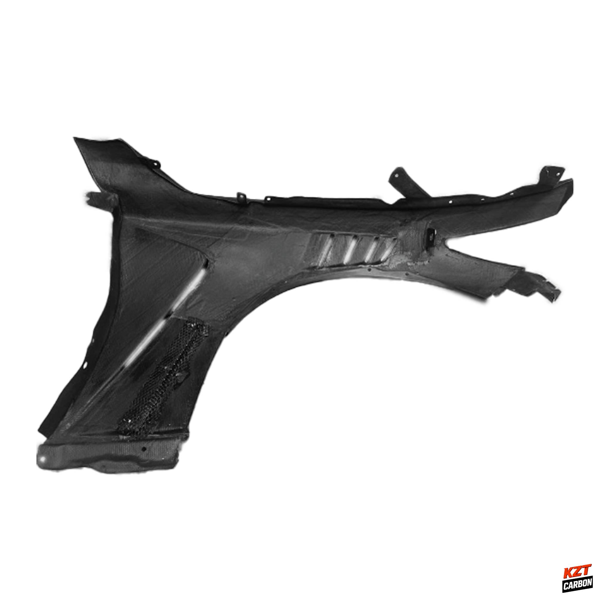 For Infiniti Q50 V37 Sedan 13-24 Carbon KZA Style Front Side Vented Fender Pair