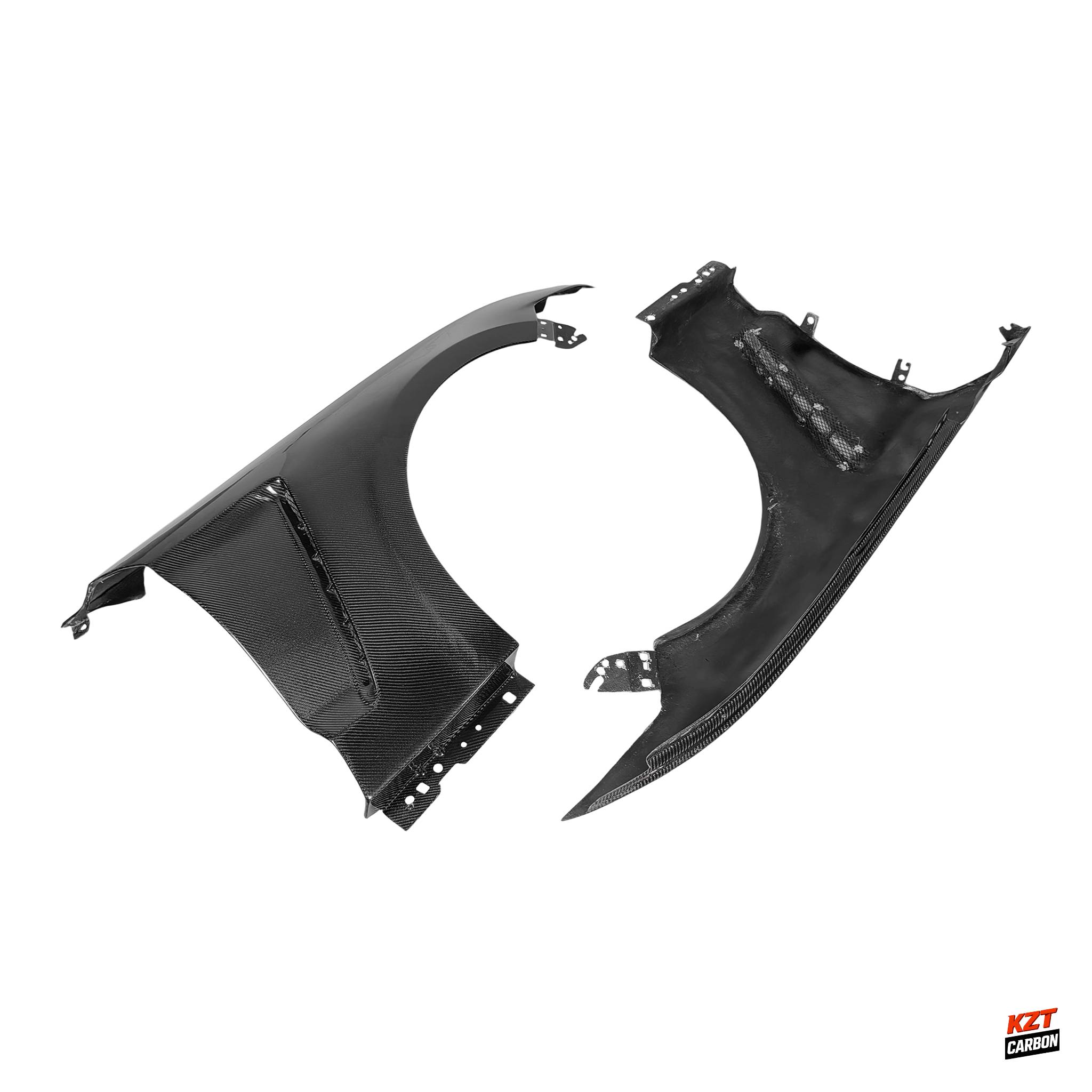 For Ford Mustang 2 Door 2015-17 Carbon GT3 Style Front Side Vented Fender Pair