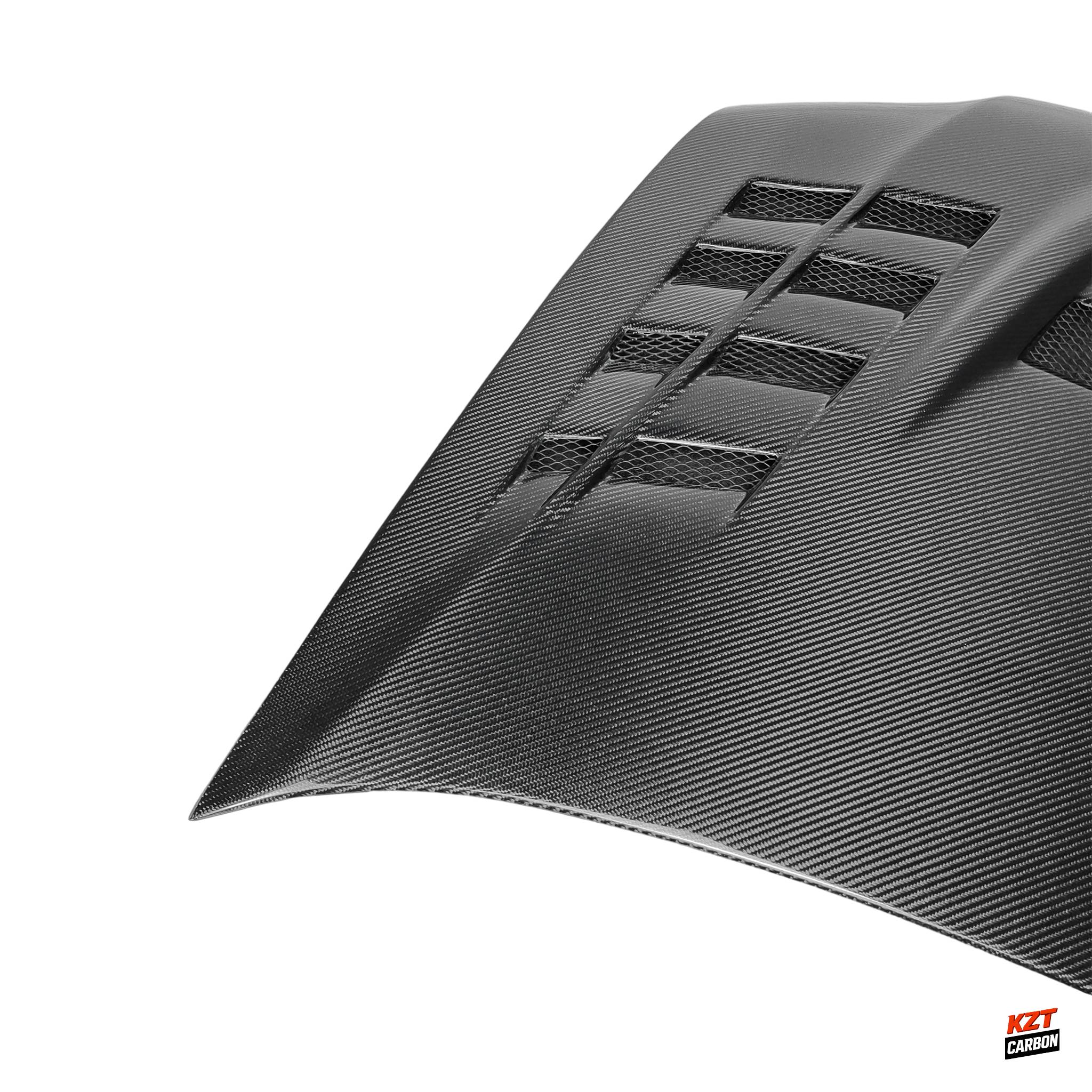 For Mitsubishi Evolution EVO 7 8 9 01-07 Carbon Fiber VTX Type Front Vented Hood