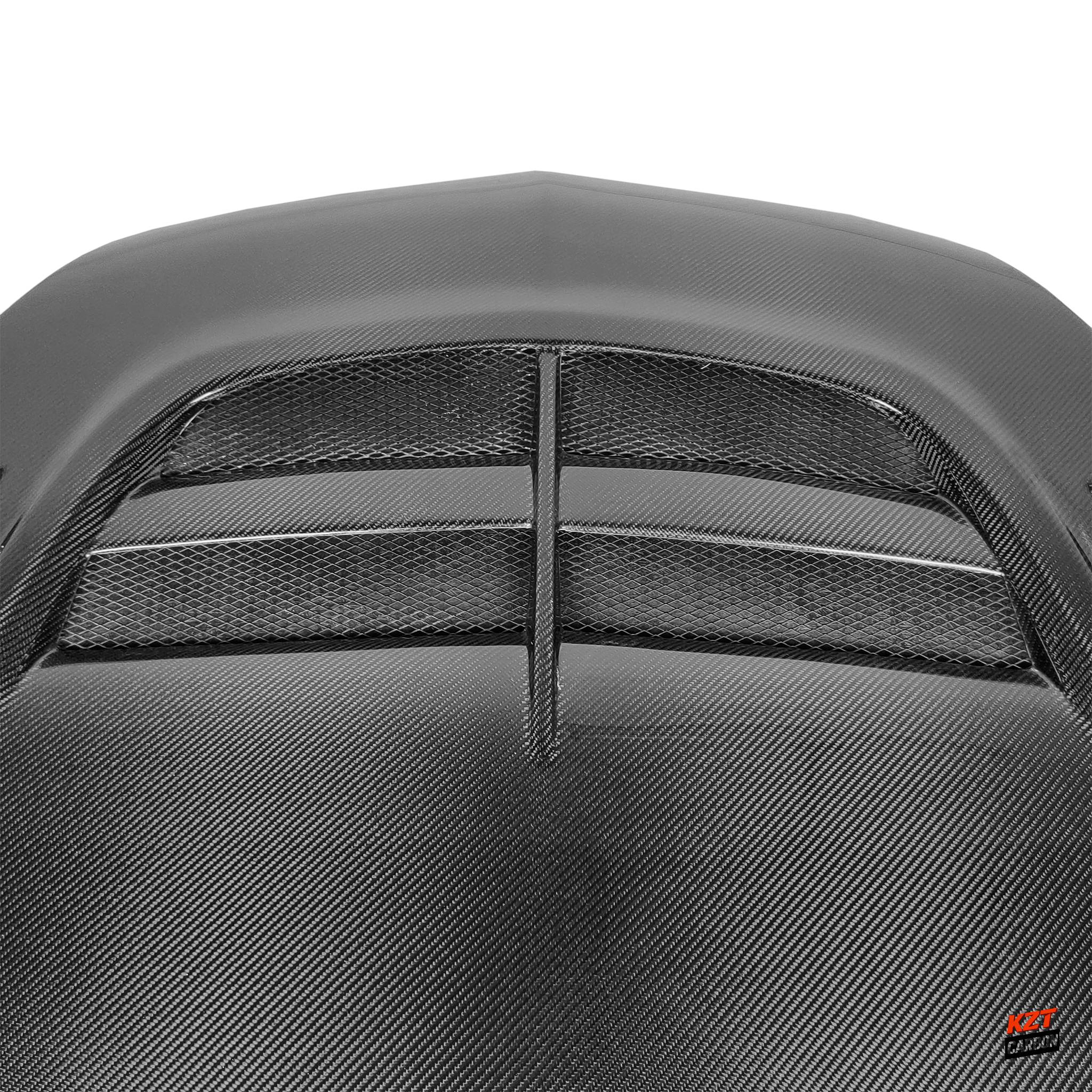 For Mitsubishi Evolution EVO 7 8 9 01-07 Carbon Fiber VTX Type Front Vented Hood