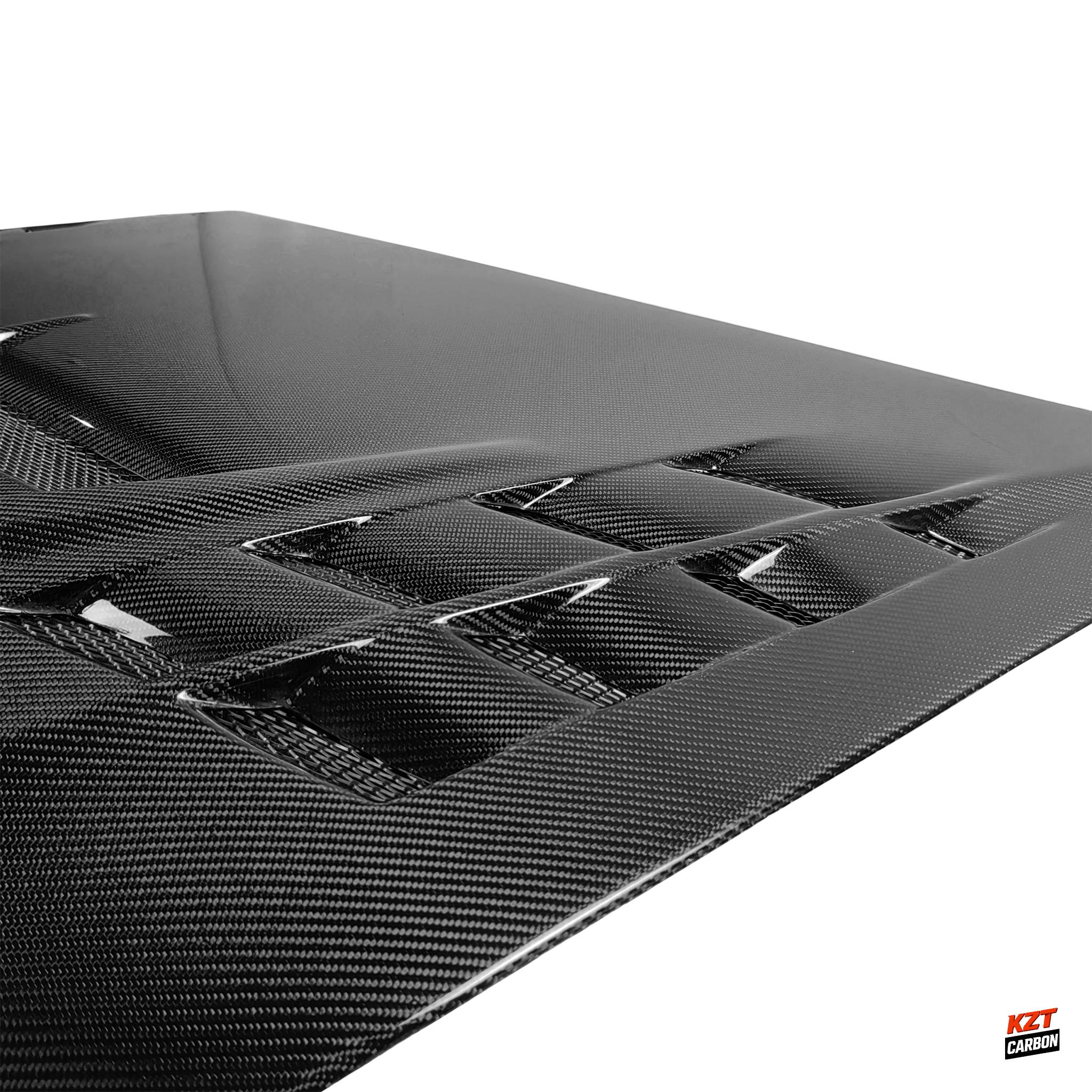 For Mitsubishi Evolution EVO 7 8 9 01-07 Carbon Fiber VTX Type Front Vented Hood