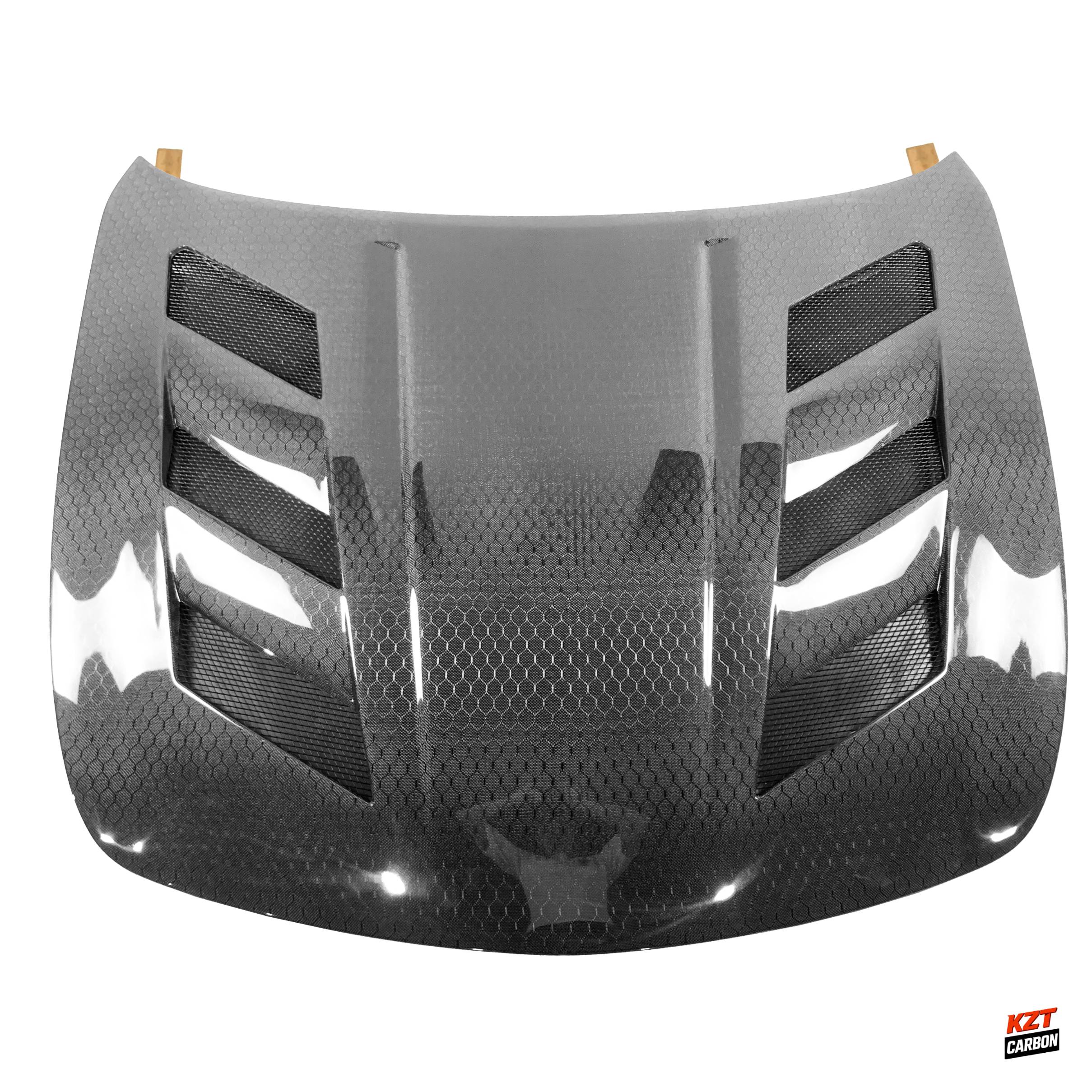 For Infiniti G37 Q40 4 Door Sedan 2008-13 Honeycomb Carbon Fiber KZ Style Hood