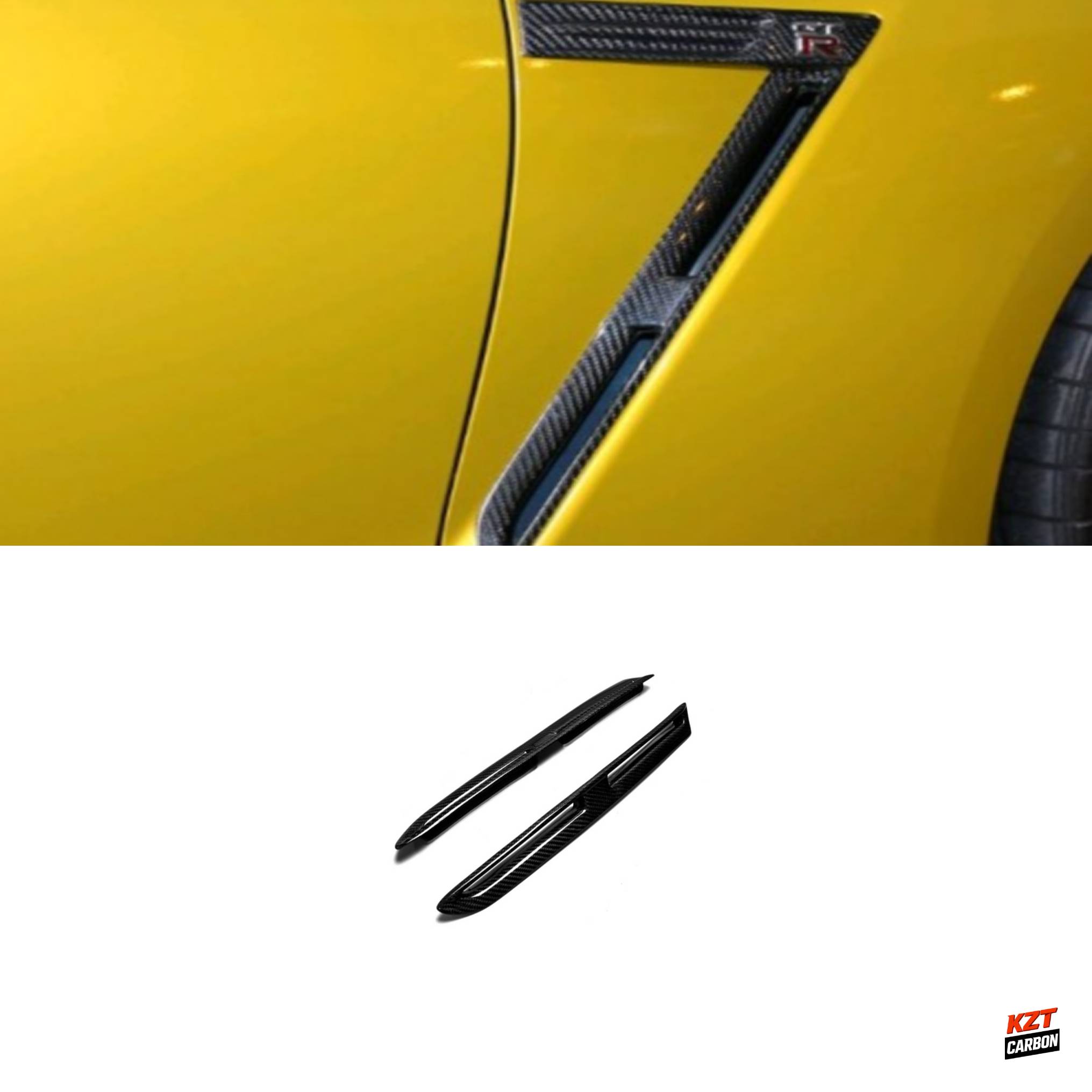 For R35 GTR OEM Style Front Fender Vents(Pairs)