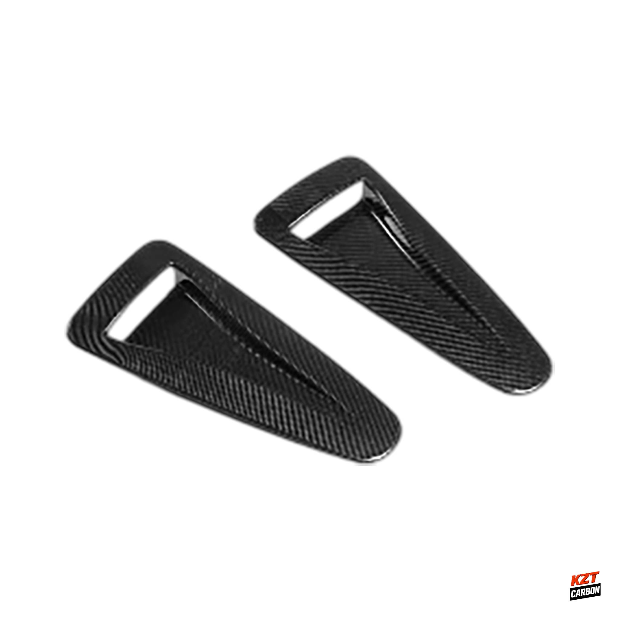 For Nissan GTR R35 07-16 Dry Carbon Fiber OE Style Front Bumper Hood Vents Duct