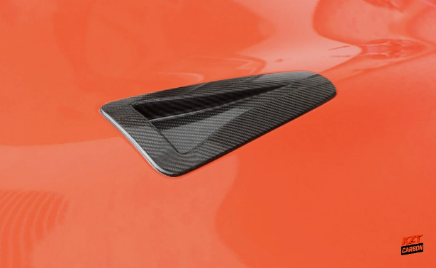 For Nissan GTR R35 07-16 Dry Carbon Fiber OE Style Front Bumper Hood Vents Duct