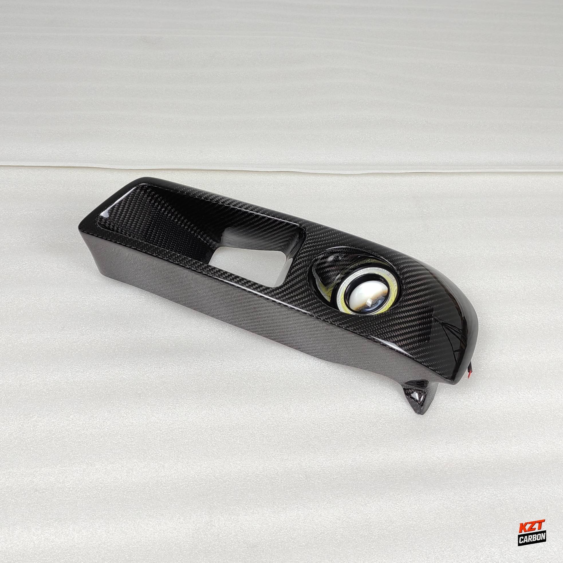 For Skyline R34 GTR GTT Dry Carbon KZ Headlamp Air Intake With Led Duct LHS