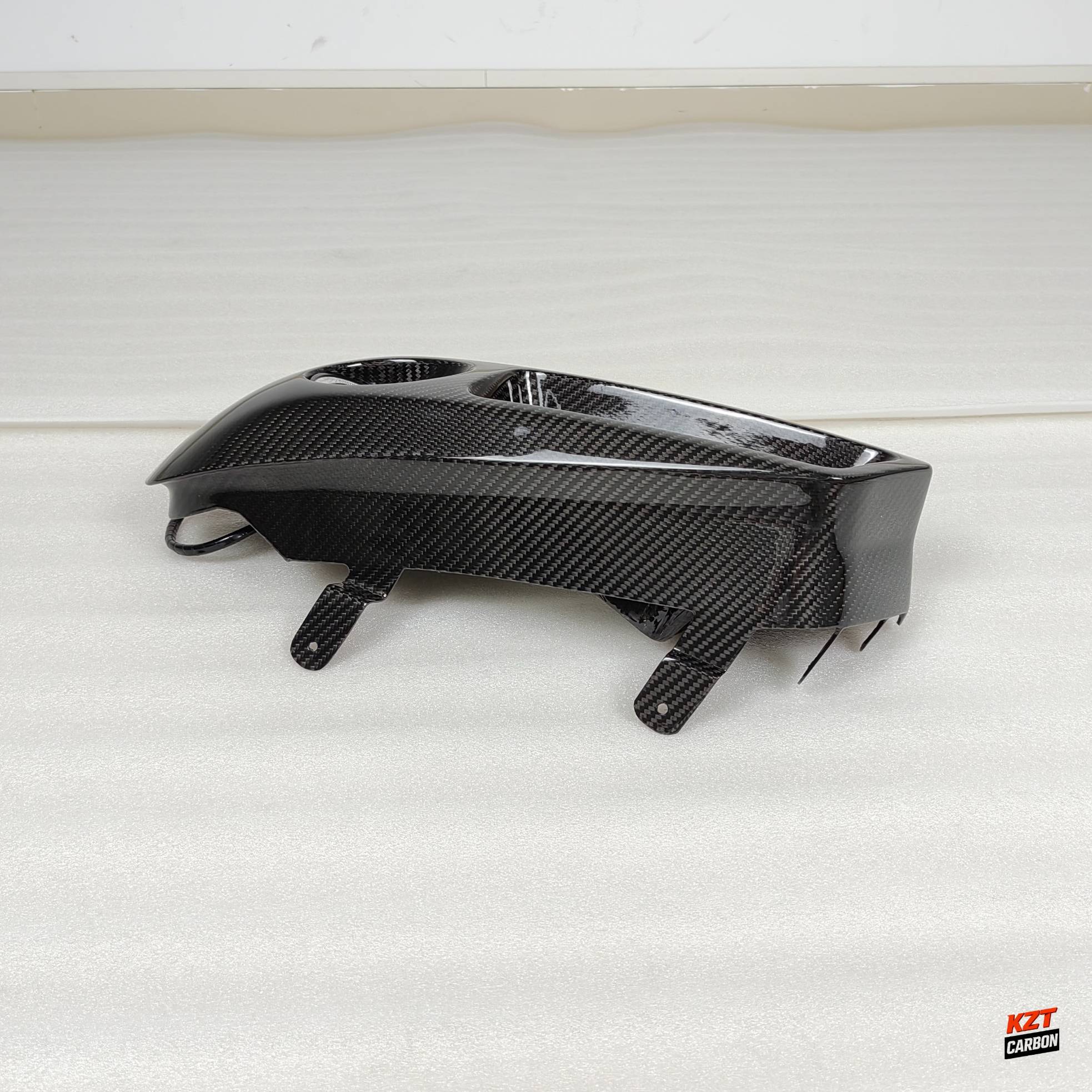 For Skyline R34 GTR GTT Dry Carbon KZ Headlamp Air Intake With Led Duct LHS