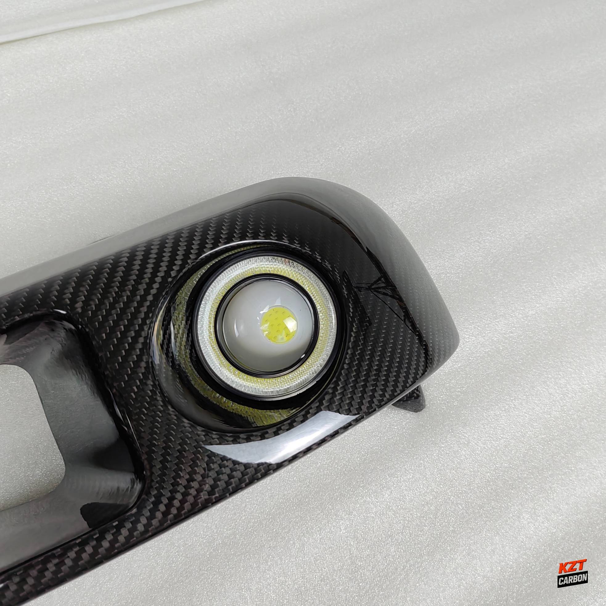 For Skyline R34 GTR GTT Dry Carbon KZ Headlamp Air Intake With Led Duct LHS