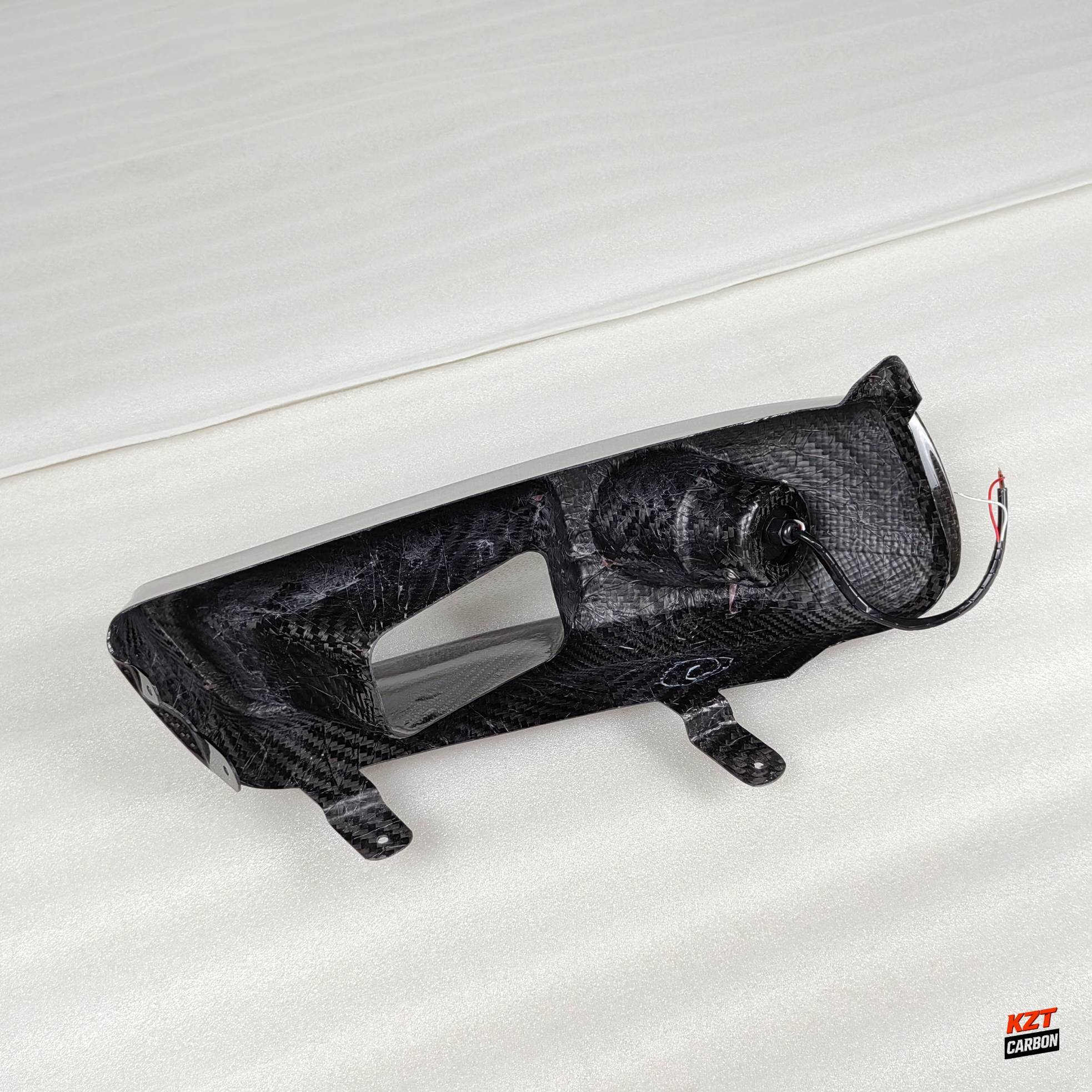 For Skyline R34 GTR GTT Dry Carbon KZ Headlamp Air Intake With Led Duct LHS