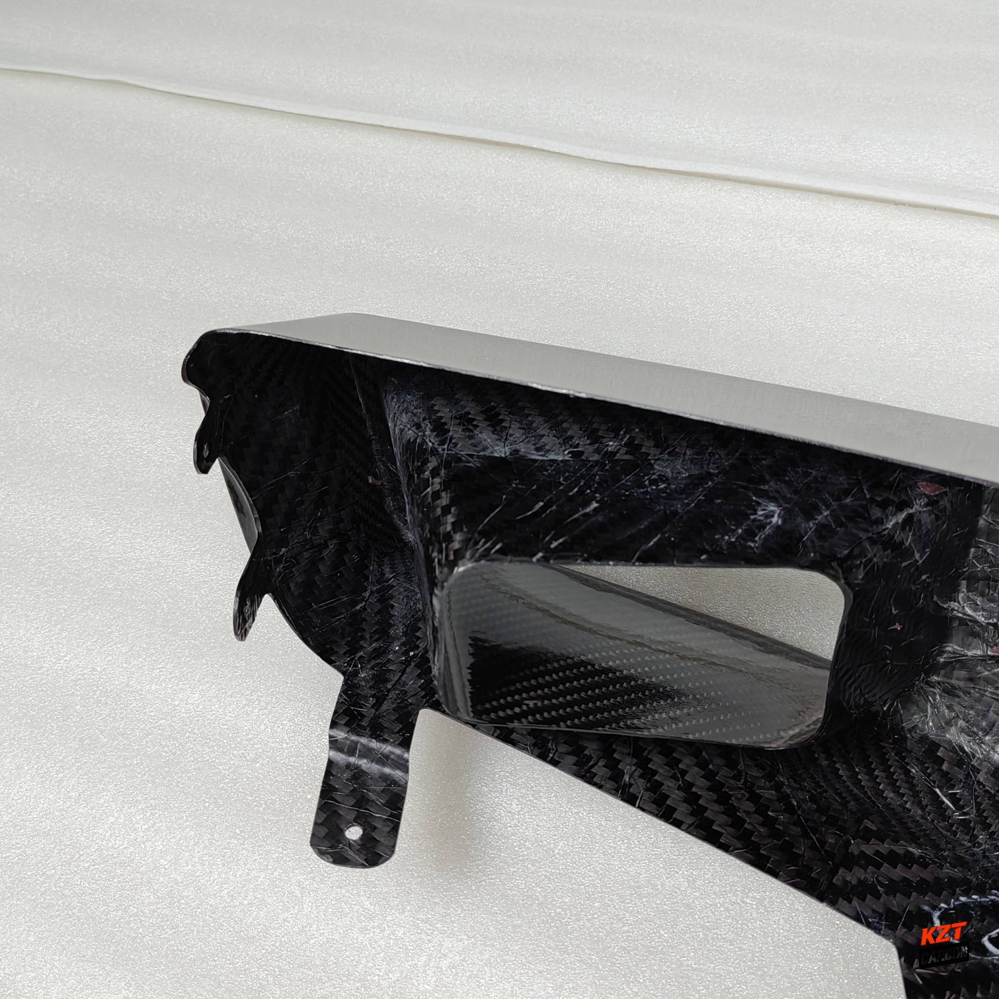 For Skyline R34 GTR GTT Dry Carbon KZ Headlamp Air Intake With Led Duct LHS