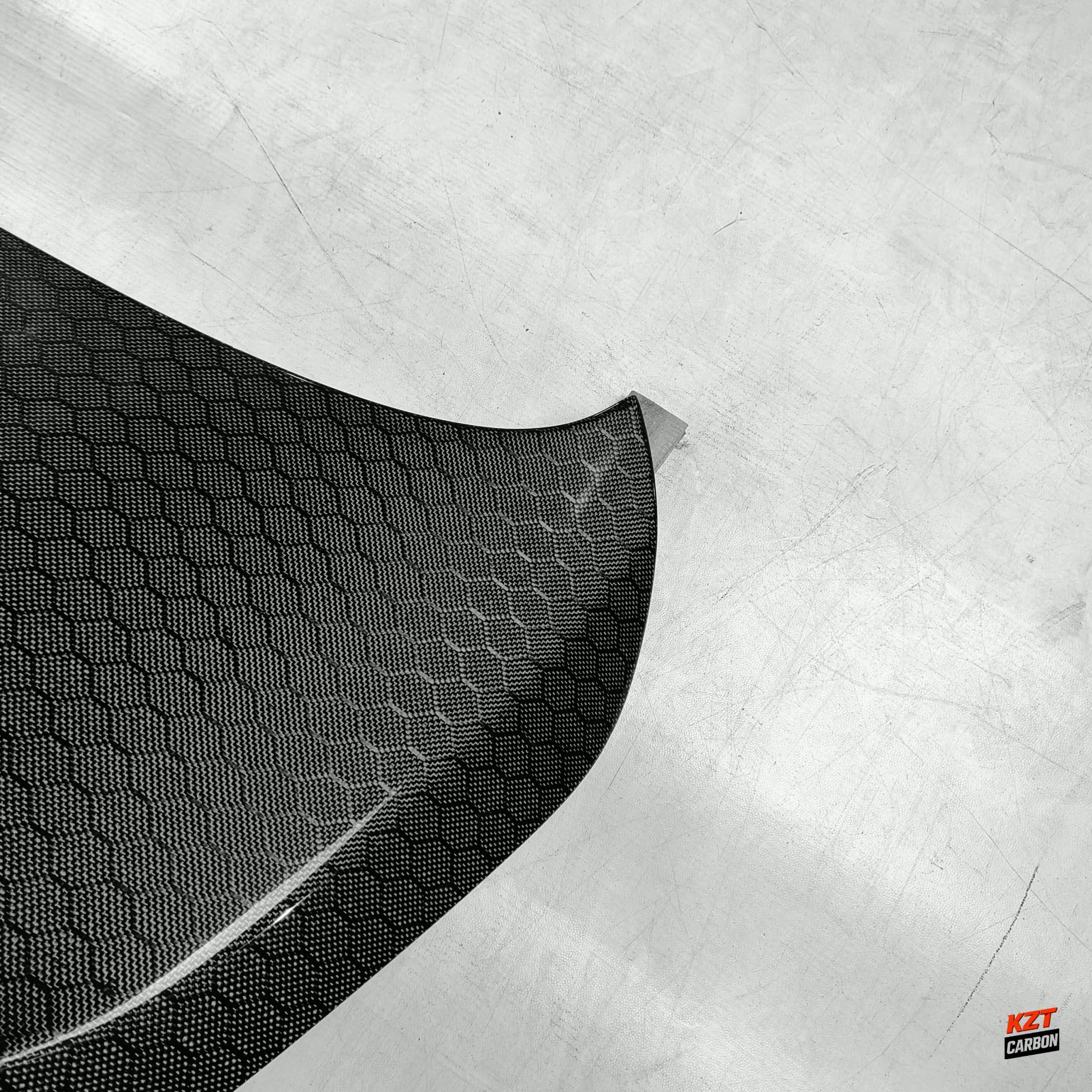 For Infiniti G37 Q40 (Sedan Only) Honeycomb Carbon HT Rear Trunk (W/Camera Hole)