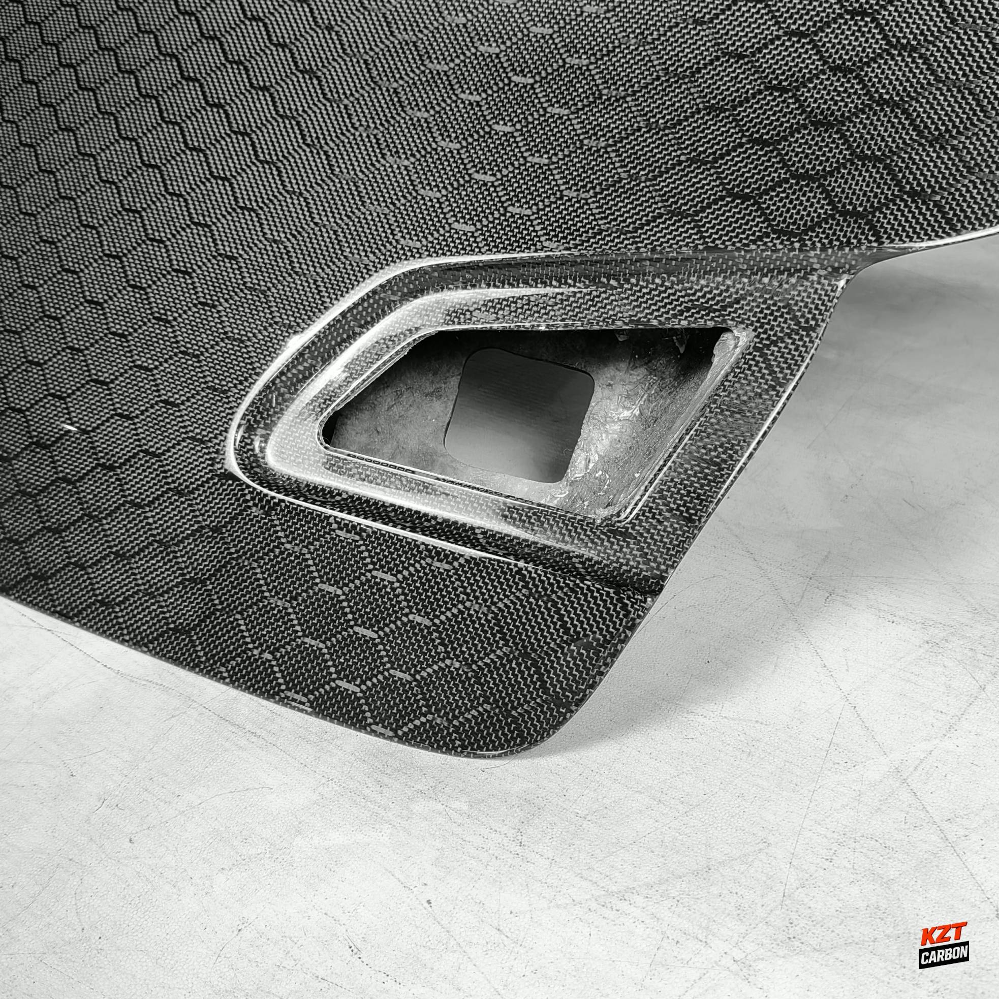 For Infiniti G37 Q40 (Sedan Only) Honeycomb Carbon HT Rear Trunk (W/Camera Hole)