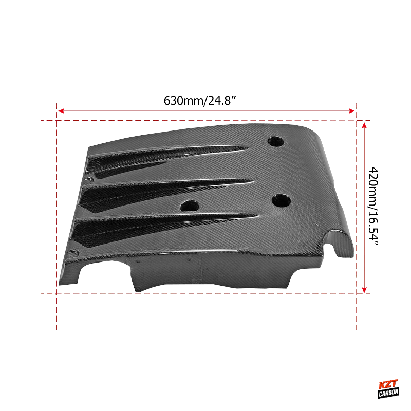 For Subaru 2004-07 Impreza GDB GDC WRX KZ Style Carbon Fiber Rear Under Diffuser