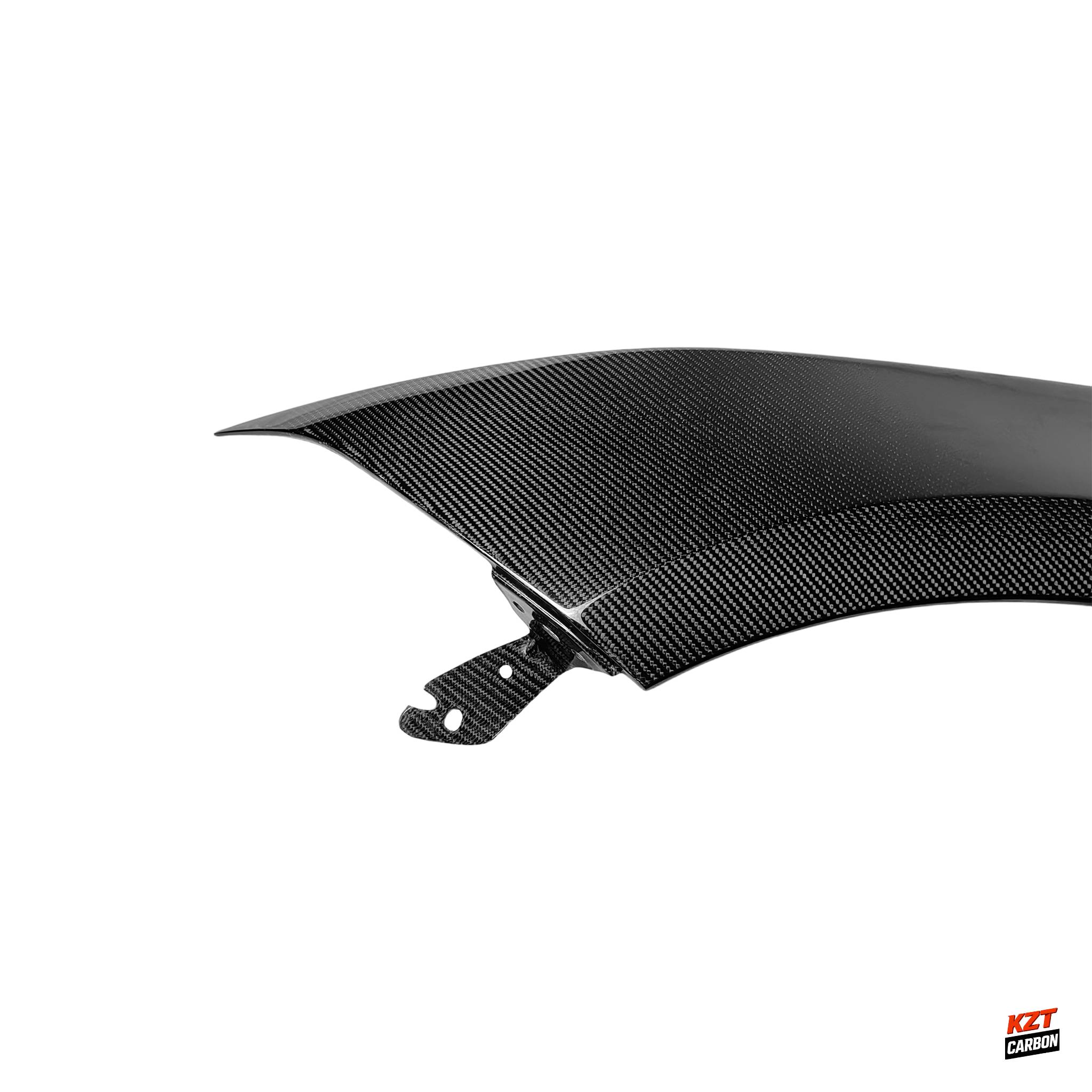 For Ford Mustang 2018-23 Only Carbon GT350 Style Front Bumper Vented Fender Pair
