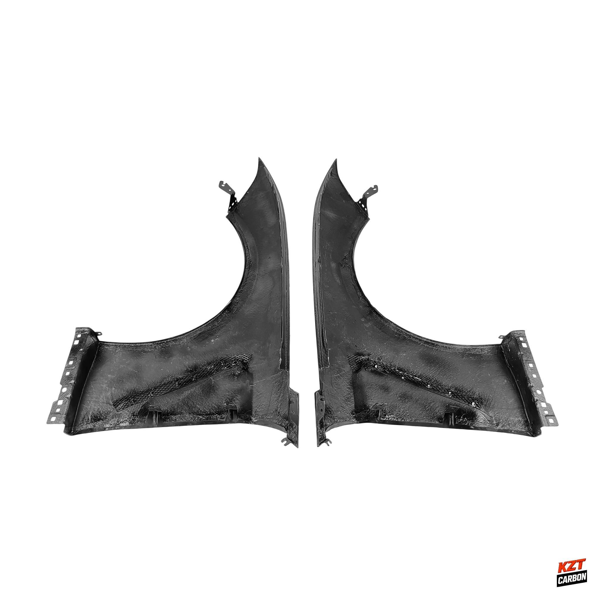 For Ford Mustang 2018-23 Only Carbon GT350 Style Front Bumper Vented Fender Pair