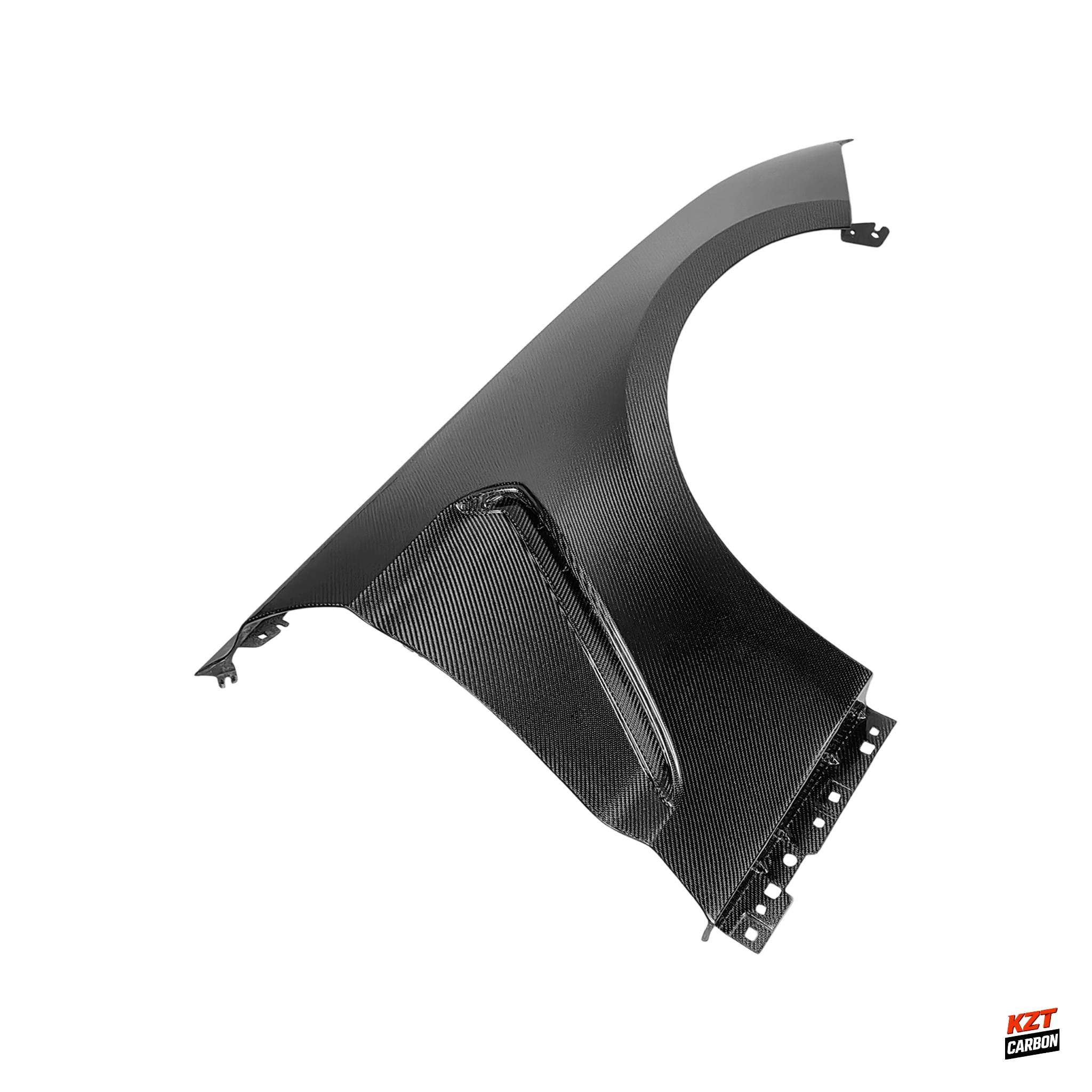 For Ford Mustang 2018-23 Only Carbon GT350 Style Front Bumper Vented Fender Pair