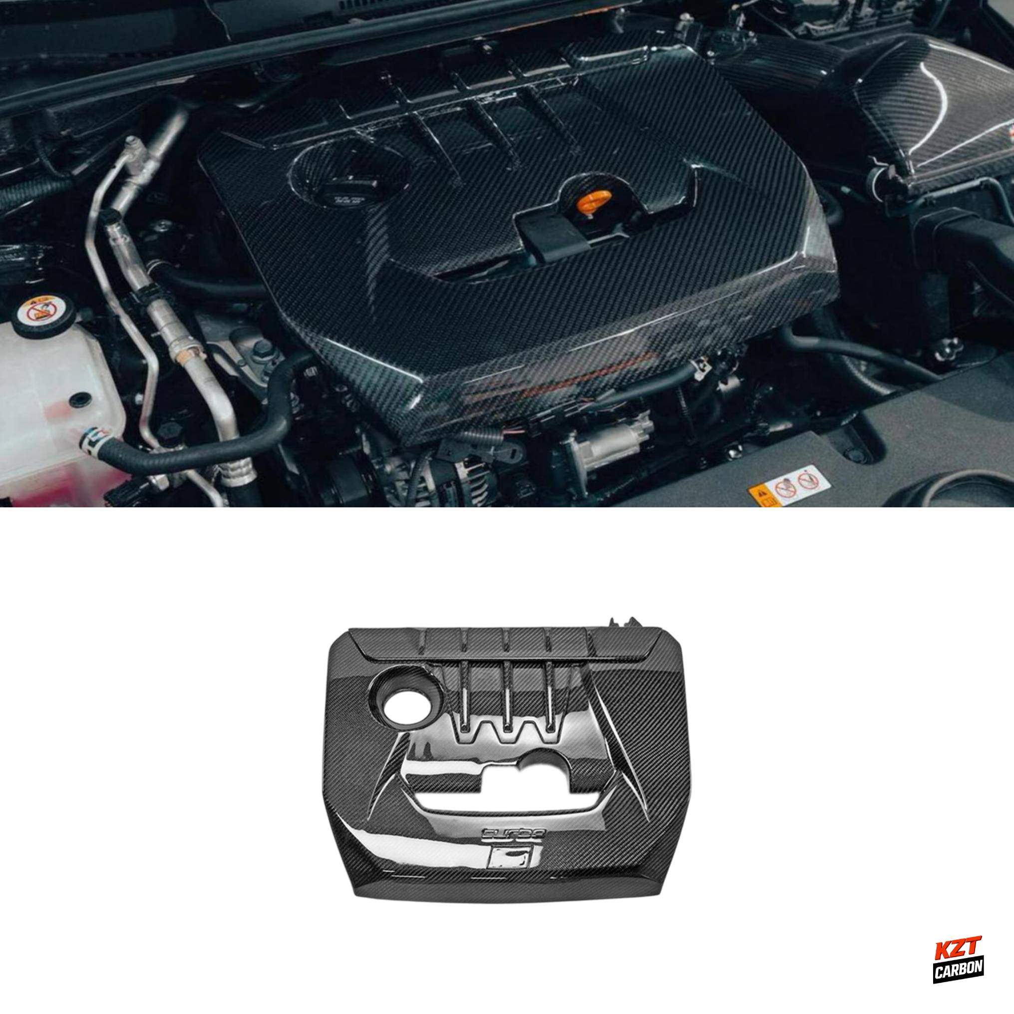 For Toyota 23-25 GR Corolla Circuit Edition Carbon OE Style Front Engine Cover