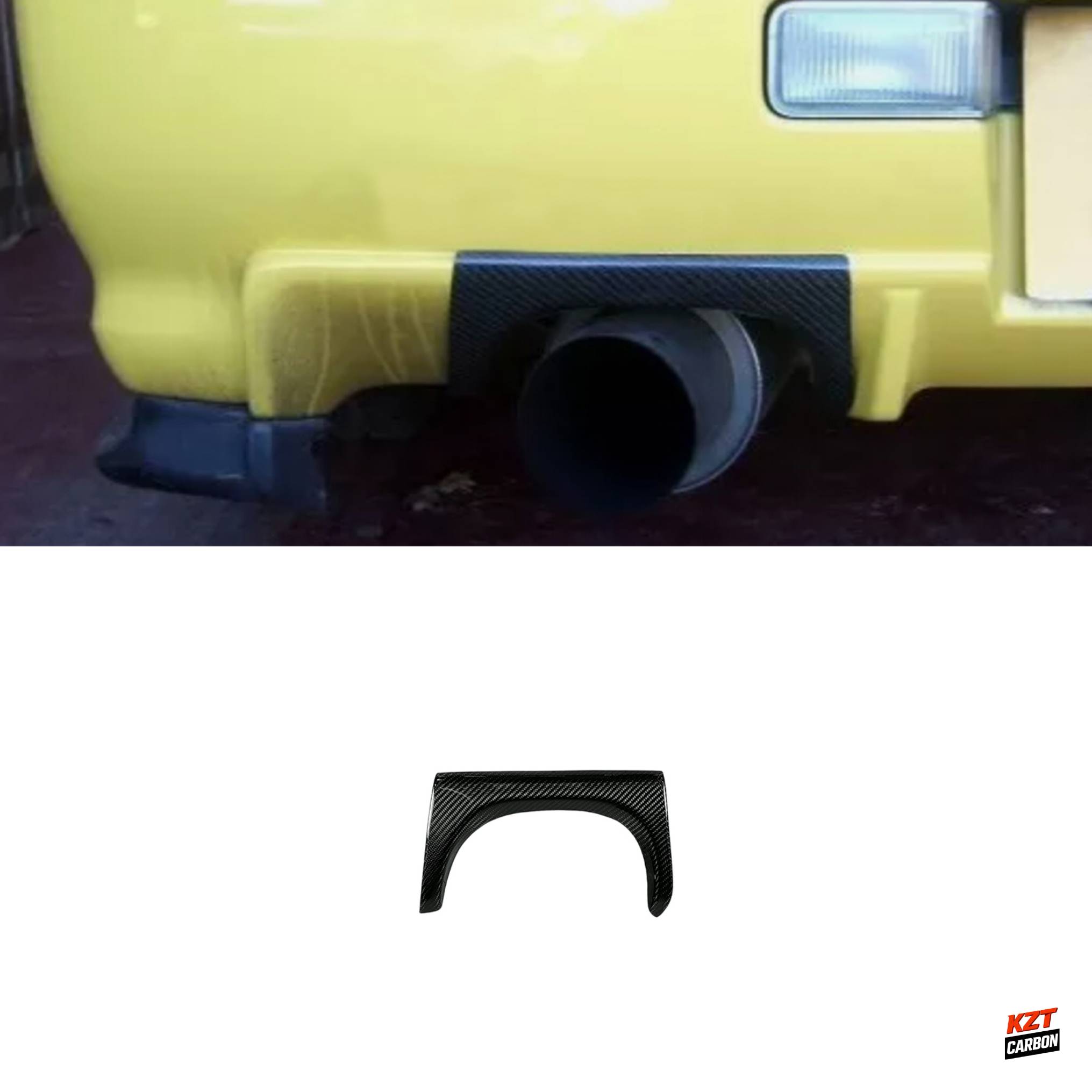 For Nissan Skyline R34 (GTR OE only) Carbon Rear Bumper Exhaust Heat Shield
