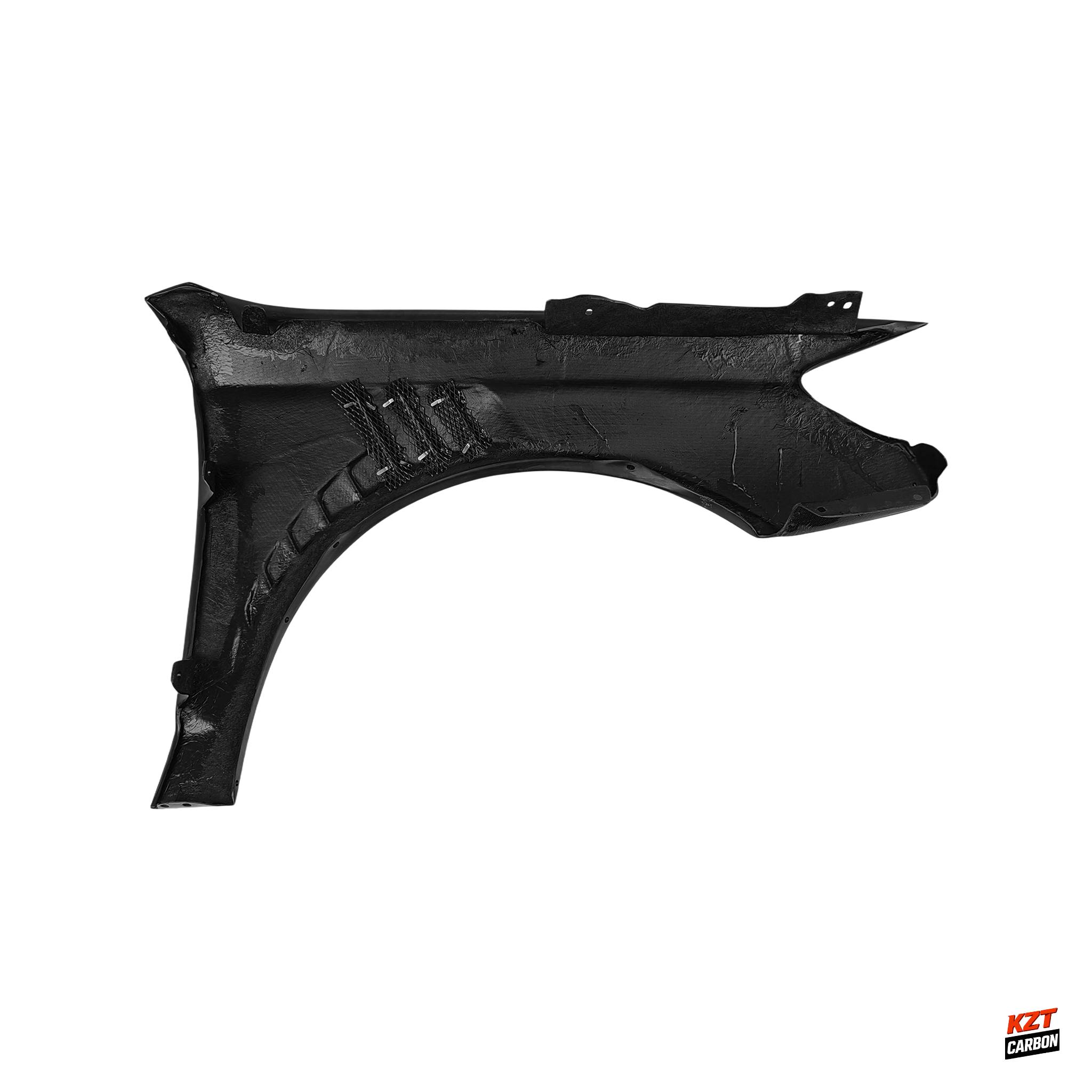 For Audi A3 S3 RS3 12-20 Carbon KZA Style Front Bumper Side Vented Fender Pair