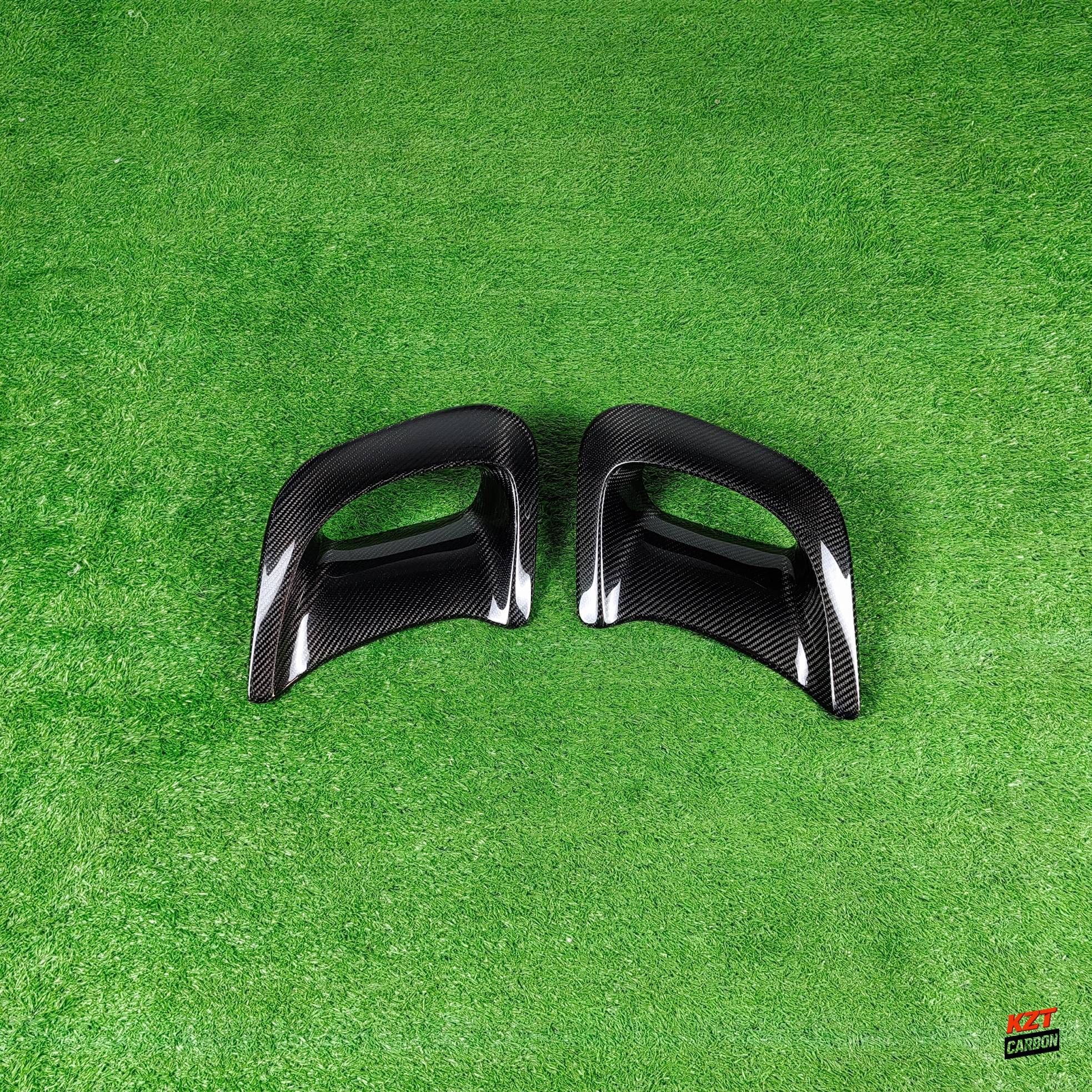 For Mazda RX-7 FD3S RE Style Carbon Fiber Front Fender Big Outlet Ducts Pair