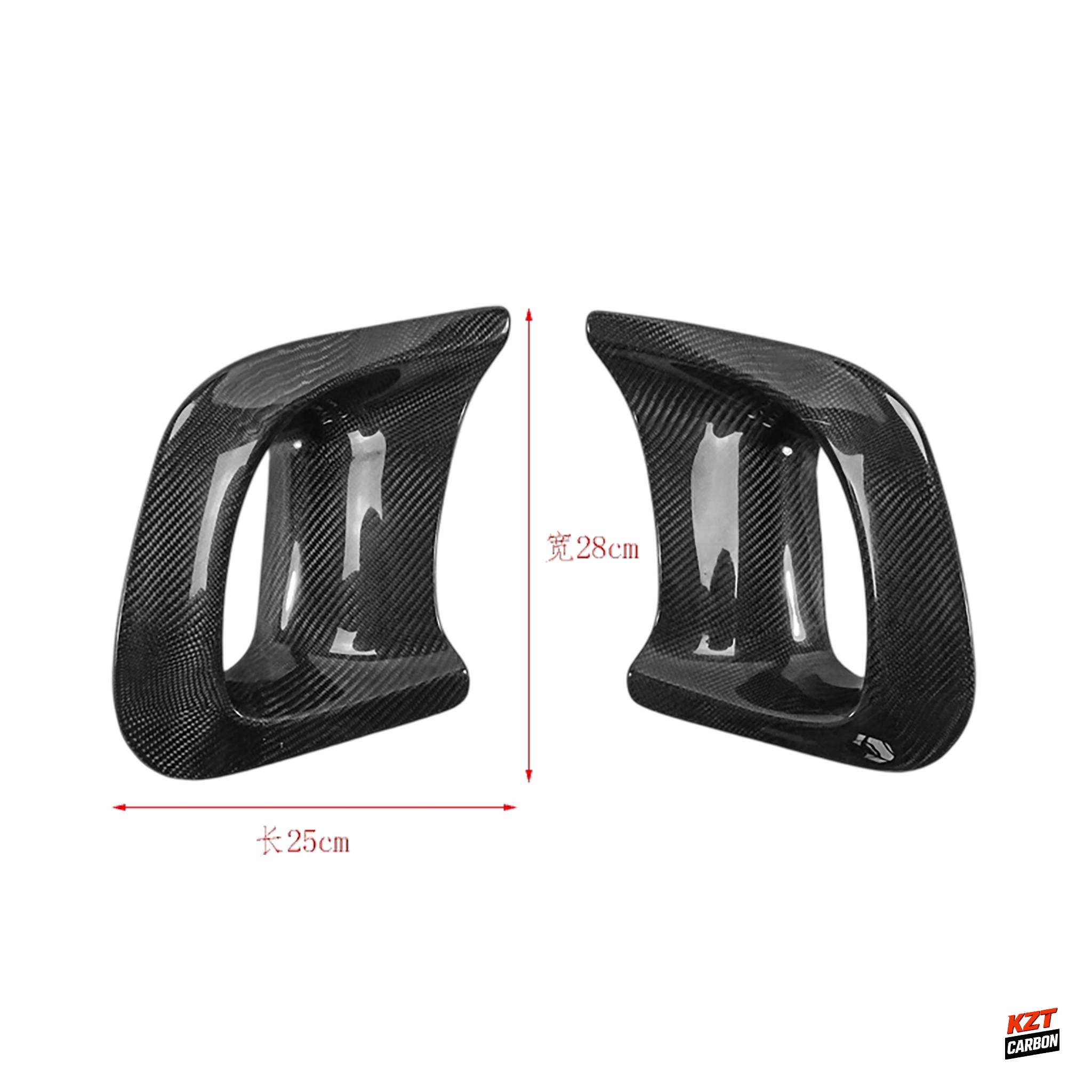 For Mazda RX-7 FD3S RE Style Carbon Fiber Front Fender Big Outlet Ducts Pair