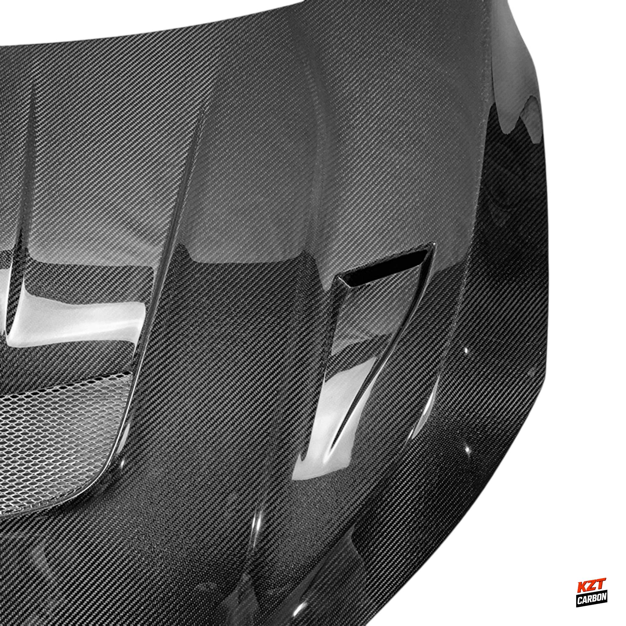 For Honda Civic Type R FK8 Hatchback 17-21 Carbon VS Style Front Vented Hood
