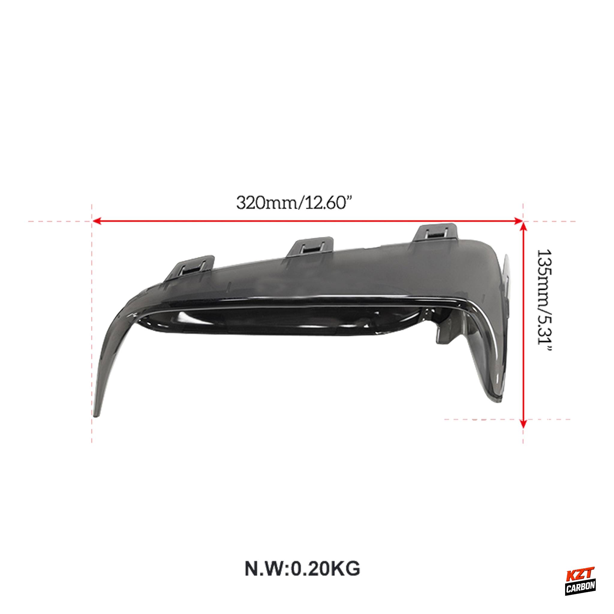 For Honda Civic Type R FL5 2023-24 ABS Front Bumper Fog Light Cover Pair