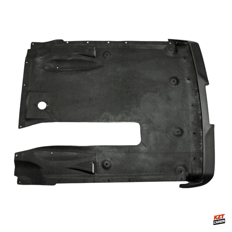 For Nissan R35 GTR 12-16 OEM Style Matte Carbon Rear Under Bottom Diffuser Lip