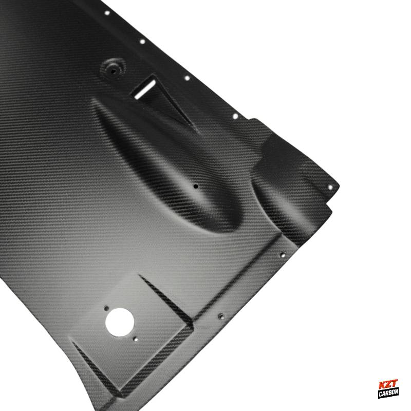 For Nissan R35 GTR 12-16 OEM Style Matte Carbon Rear Under Bottom Diffuser Lip