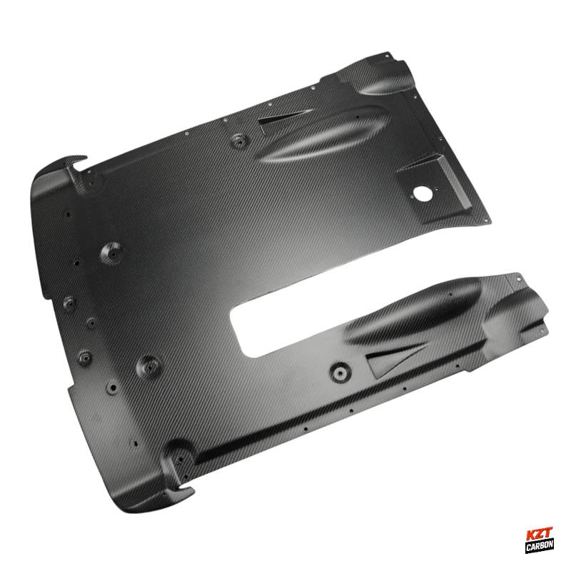 For Nissan R35 GTR 12-16 OEM Style Matte Carbon Rear Under Bottom Diffuser Lip