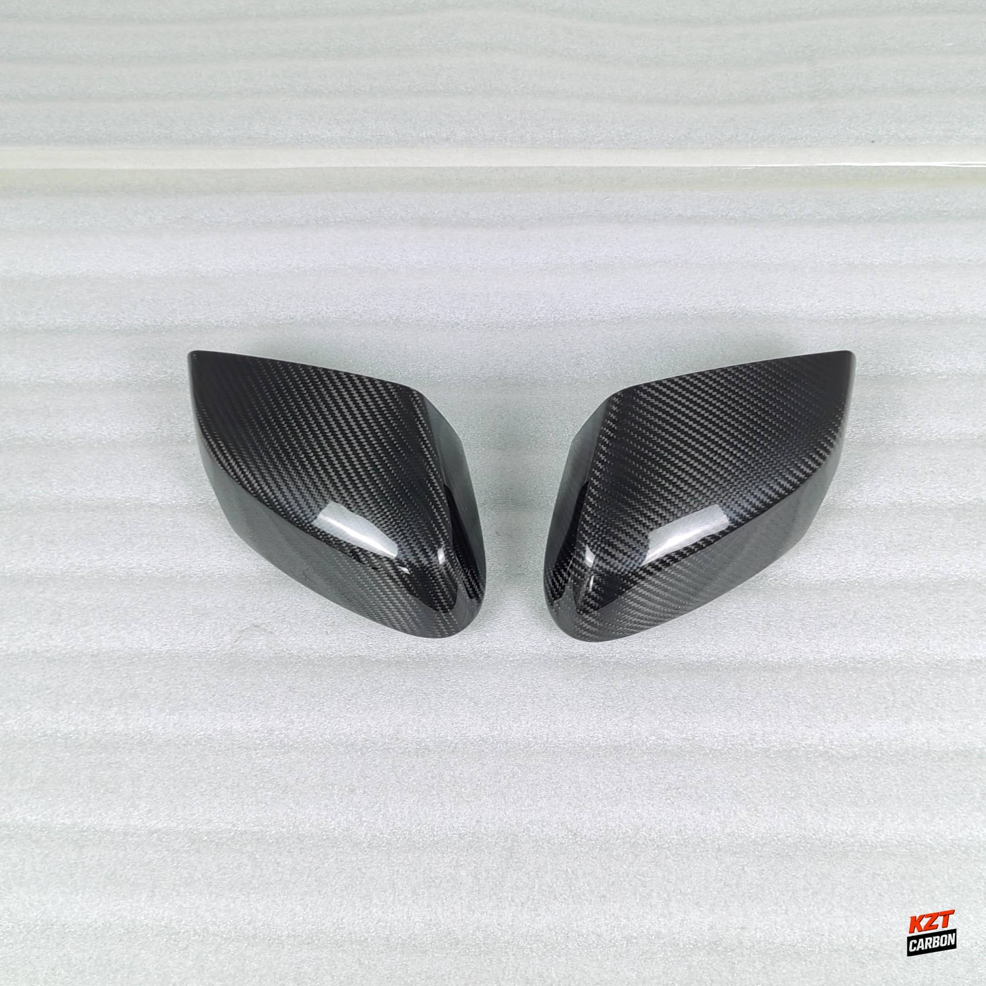 For Corvette C8 2 Door 2020-24 Dry Carbon Fiber OE Style Side Rear Mirror Covers