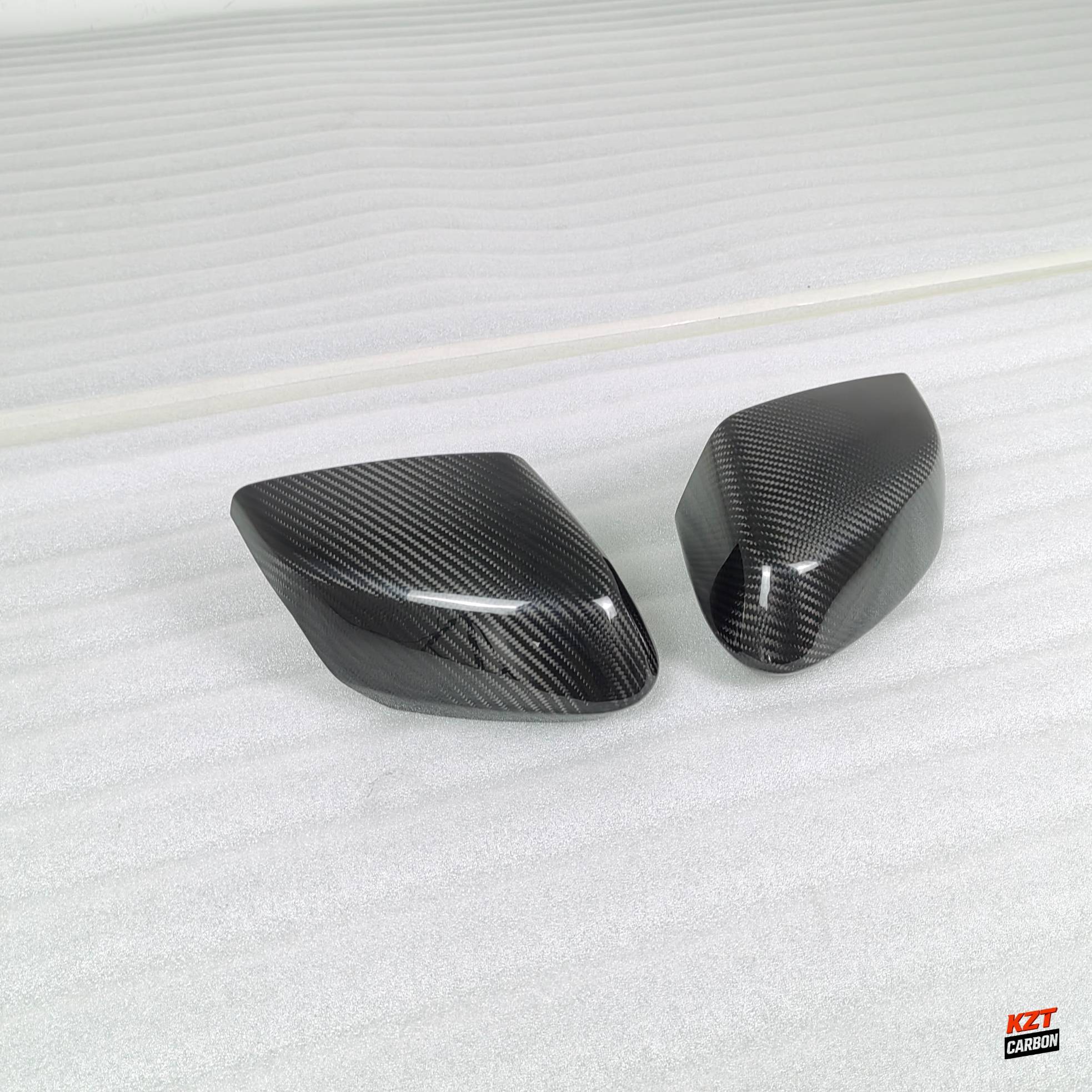 For Corvette C8 2 Door 2020-24 Dry Carbon Fiber OE Style Side Rear Mirror Covers