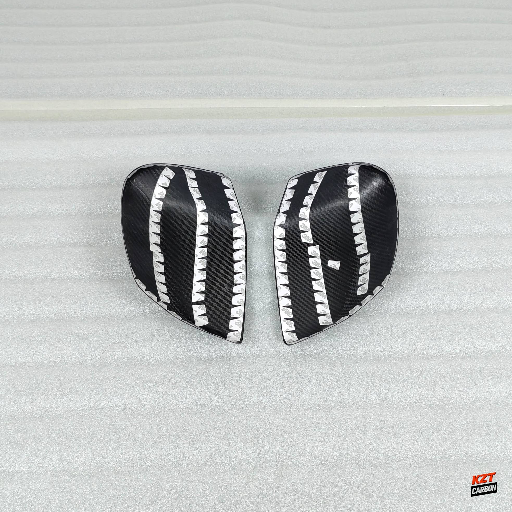 For Corvette C8 2 Door 2020-24 Dry Carbon Fiber OE Style Side Rear Mirror Covers
