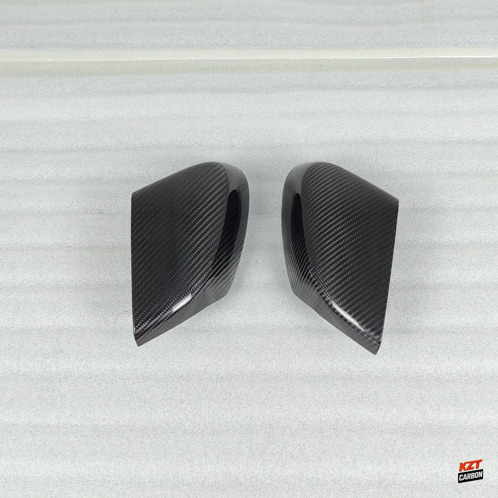 For Corvette C8 2 Door 2020-24 Dry Carbon Fiber OE Style Side Rear Mirror Covers