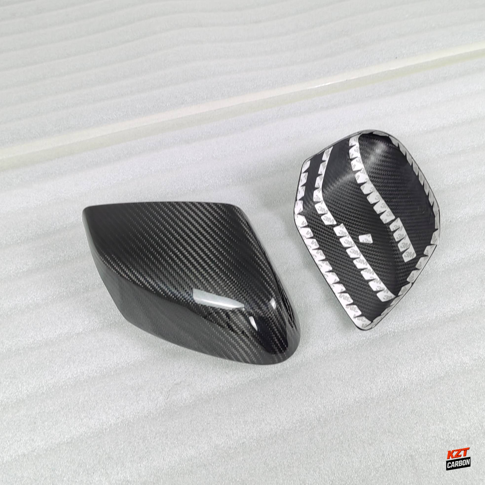 For Corvette C8 2 Door 2020-24 Dry Carbon Fiber OE Style Side Rear Mirror Covers