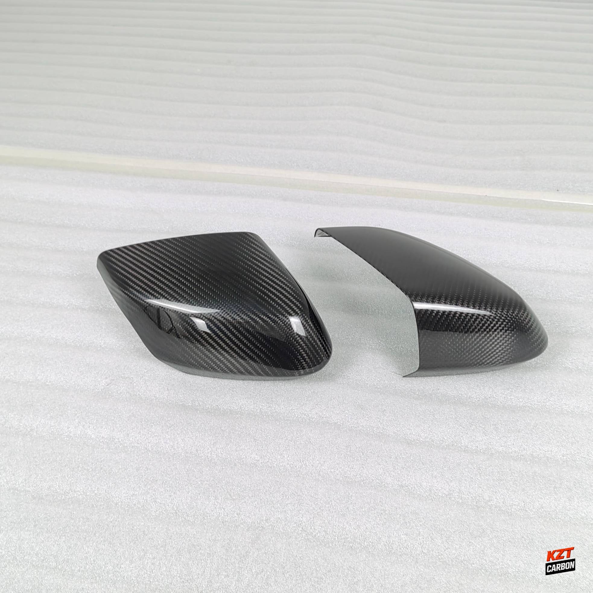 For Corvette C8 2 Door 2020-24 Dry Carbon Fiber OE Style Side Rear Mirror Covers