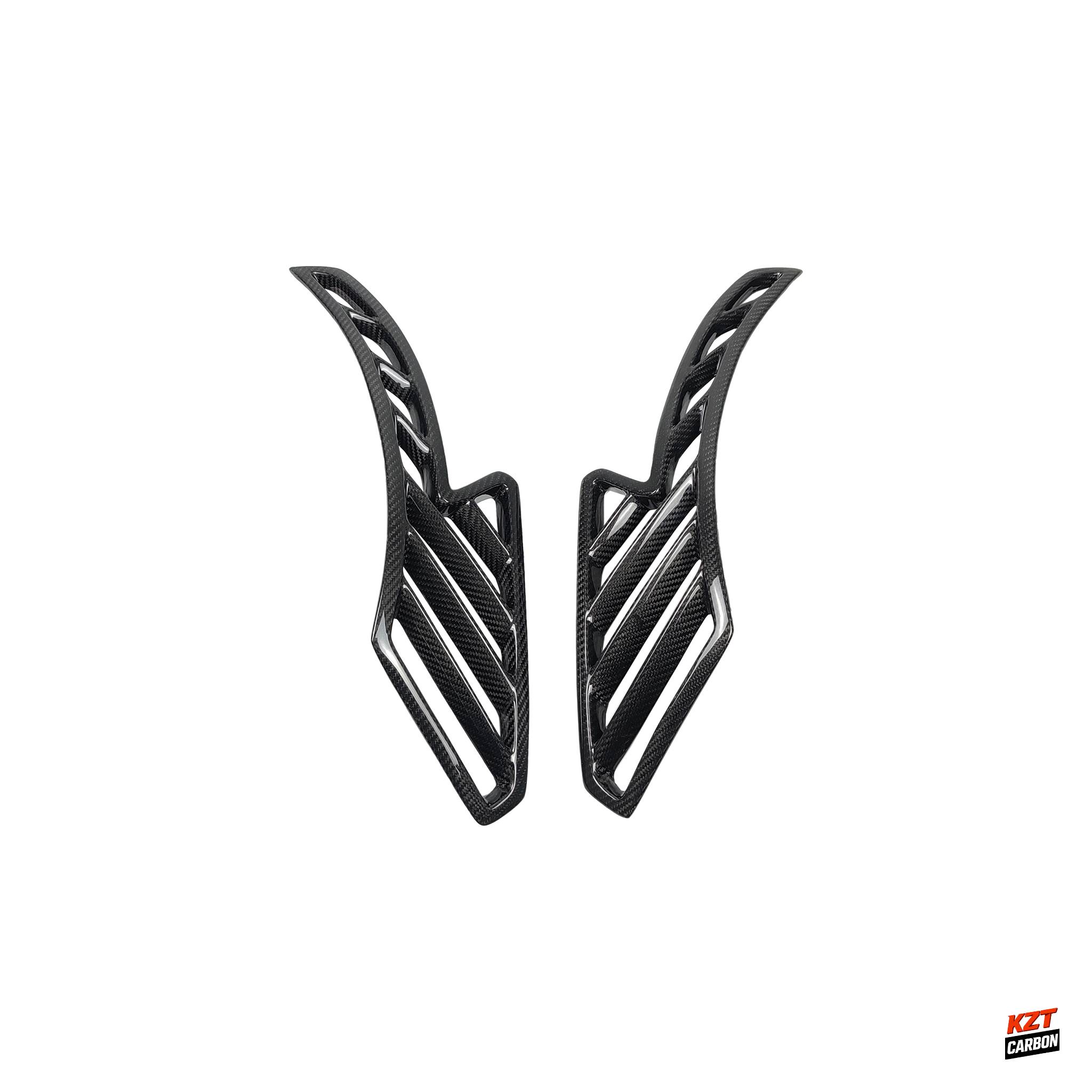 For BMW E92 Real M3 07-13 Dry Carbon WD Style Front Side Fender Vents Cover