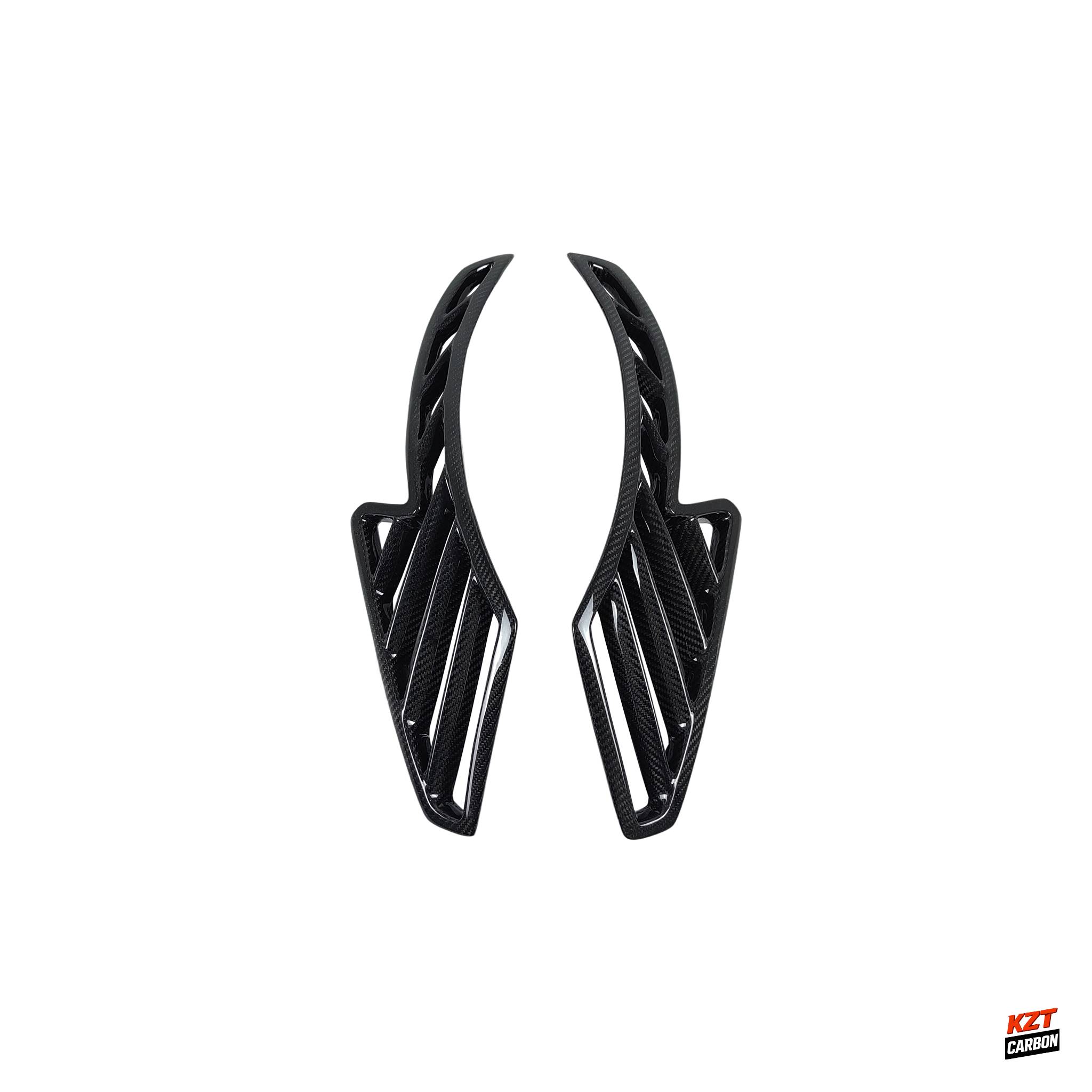 For BMW E92 Real M3 07-13 Dry Carbon WD Style Front Side Fender Vents Cover