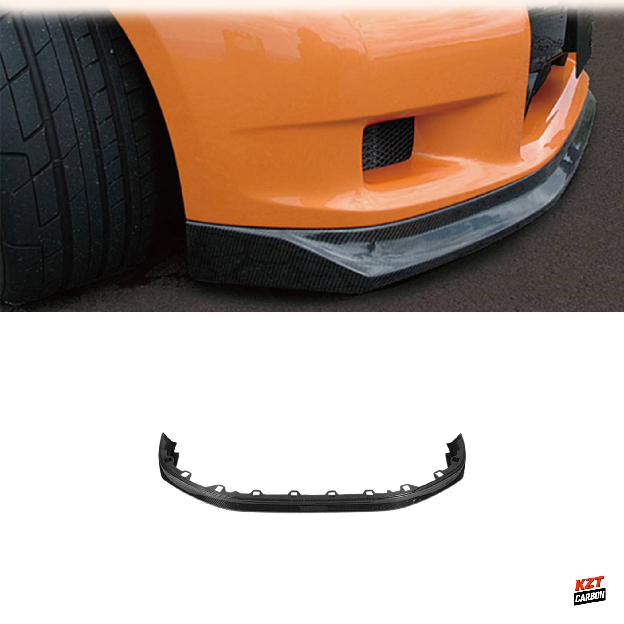 For Nissan R35 GTR (2012-23 Only) ZL Style Carbon Fiber Front Bumper Lip