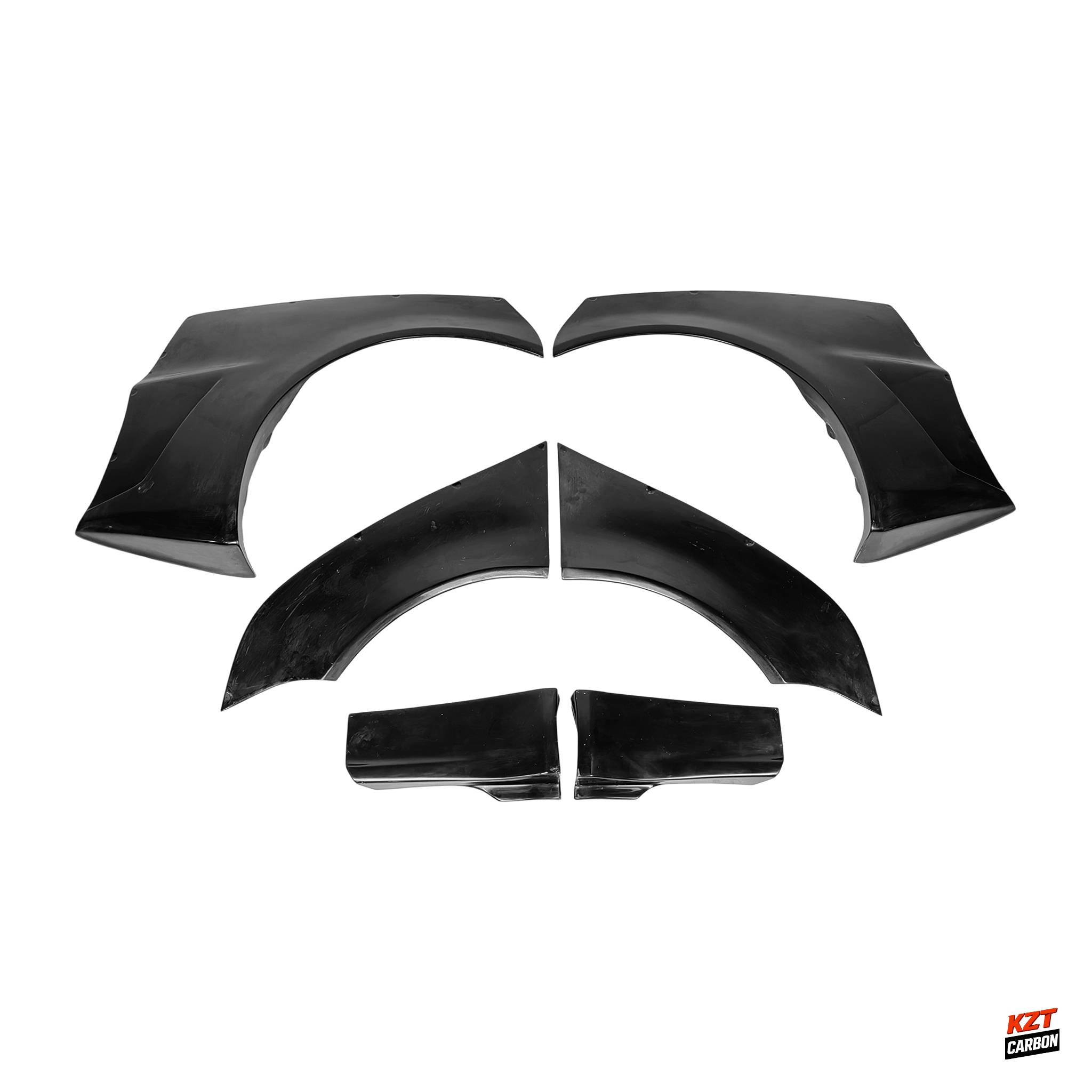 For Mitsubishi EVO 10 X CZ4A 07-16 VR Style Fiberglass Wide Rear Over Fender 6pc