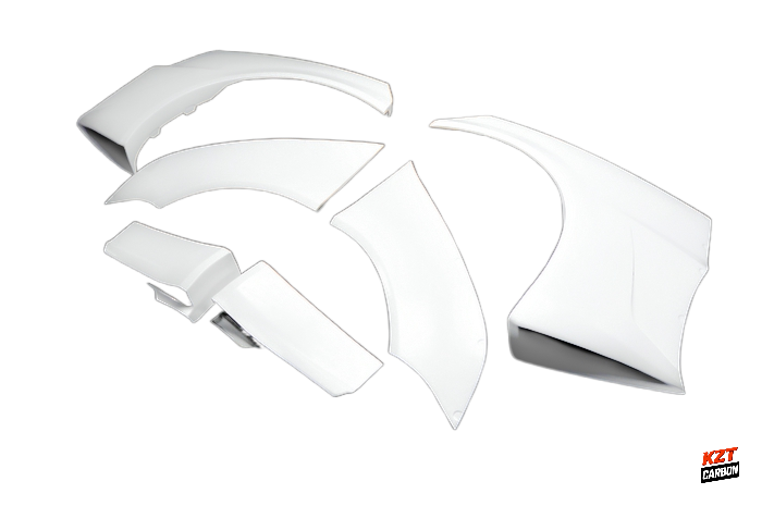 For Mitsubishi EVO 10 X CZ4A 07-16 VR Style Fiberglass Wide Rear Over Fender 6pc